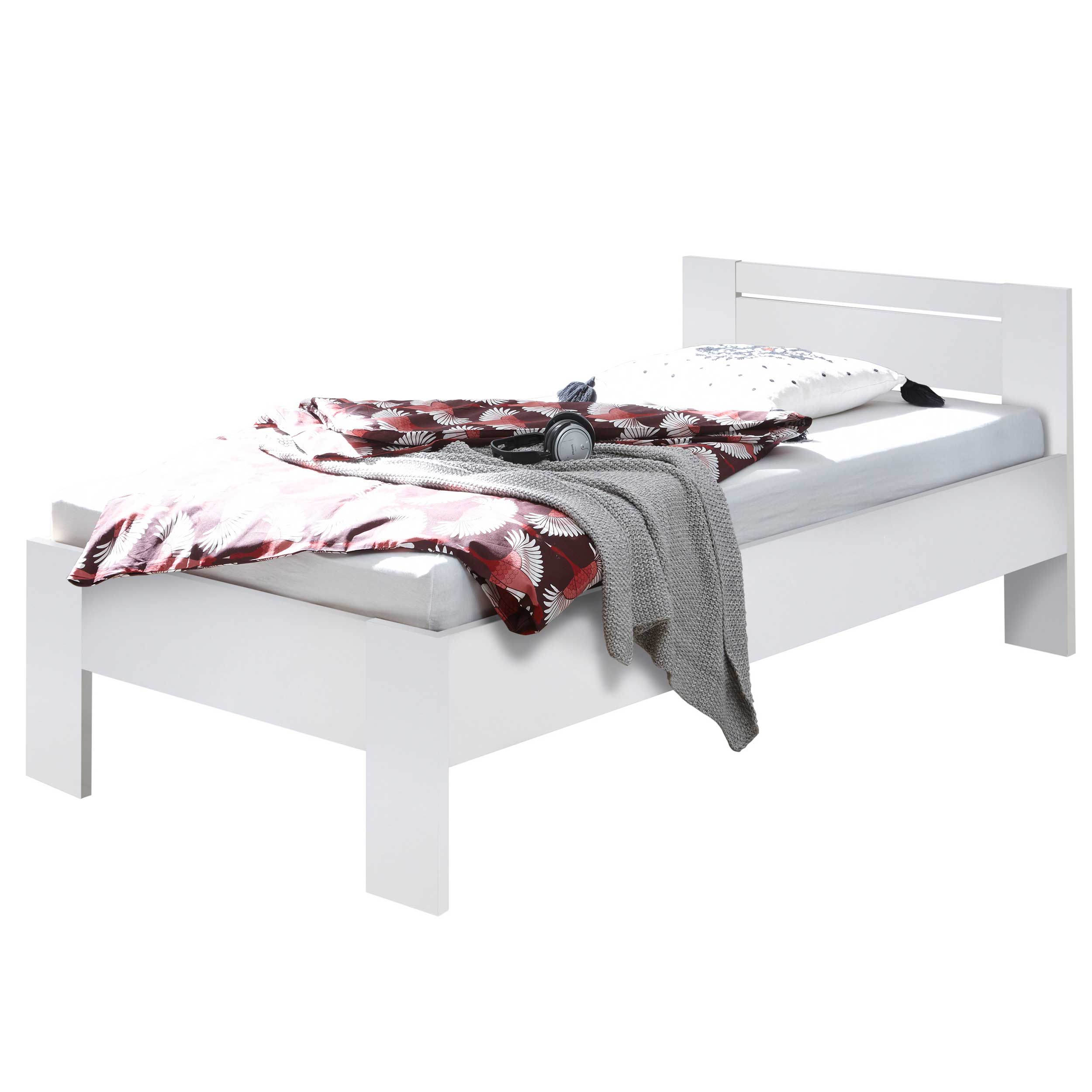 Lit simple Sartre 90x200 - blanc - Image 3