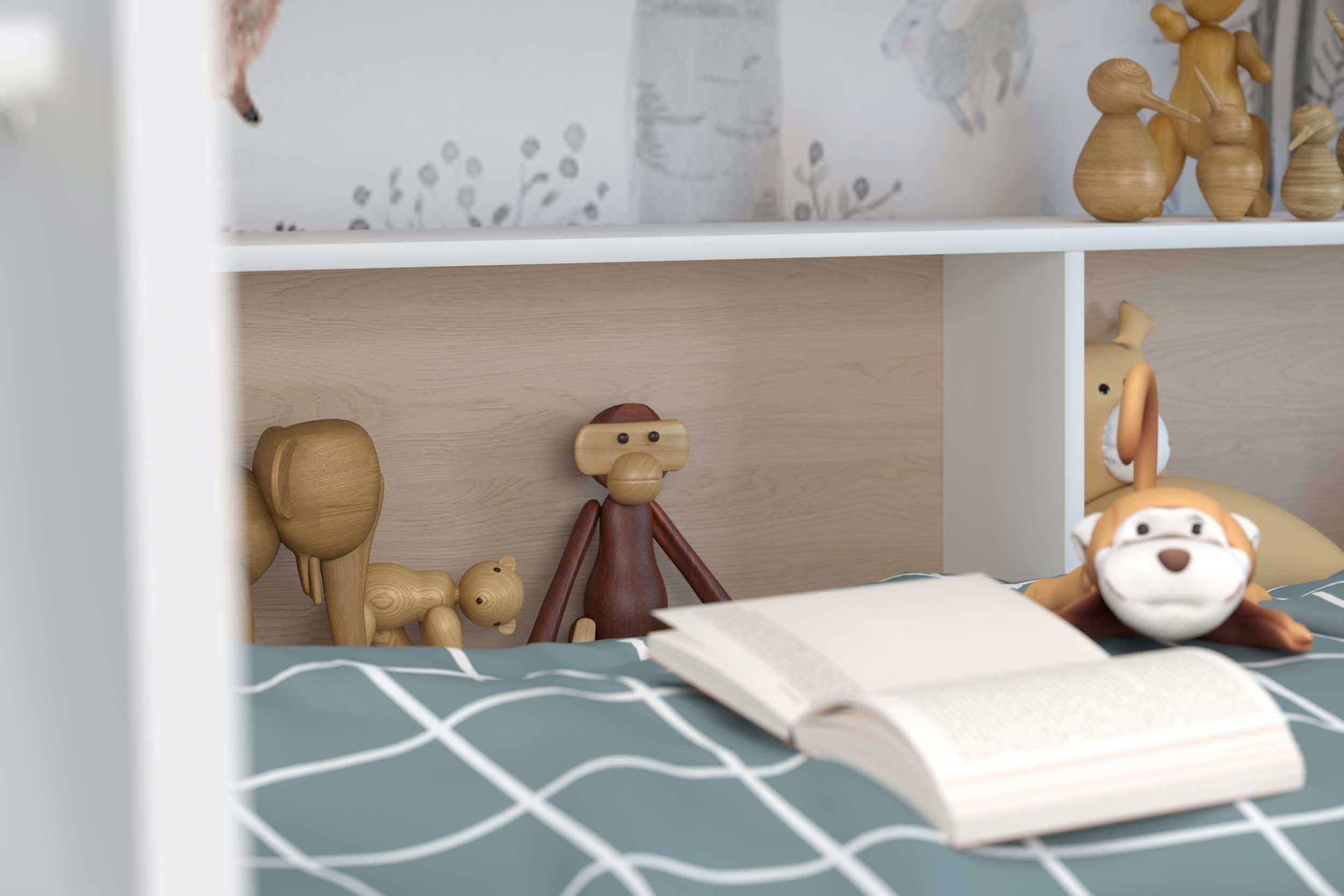 Lit superposé Leon incl. sommiers - chêne - Image 11