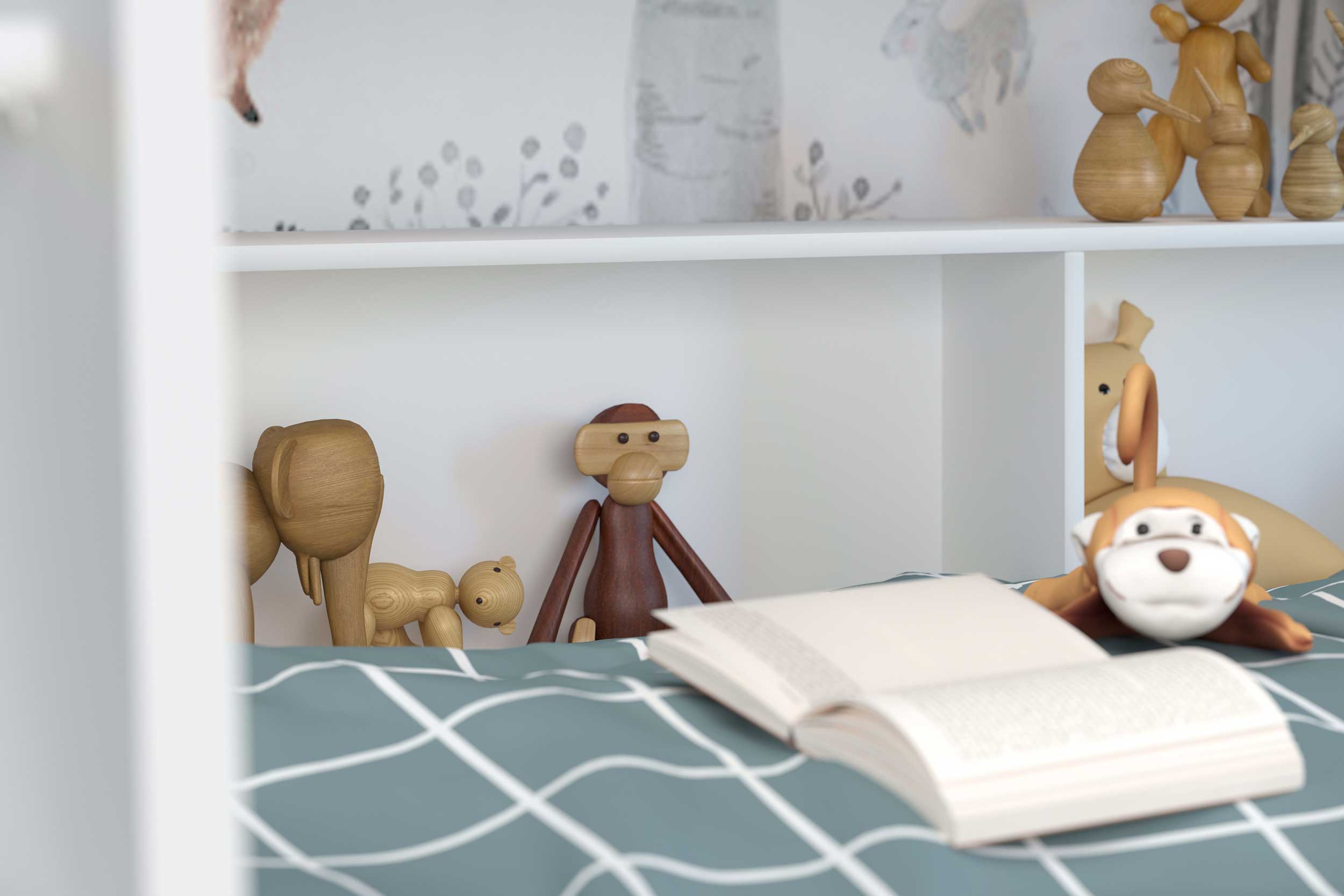 Lit superposé Leon incl. sommiers - chêne - Image 12