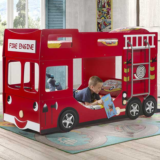 Lit superposé pompier