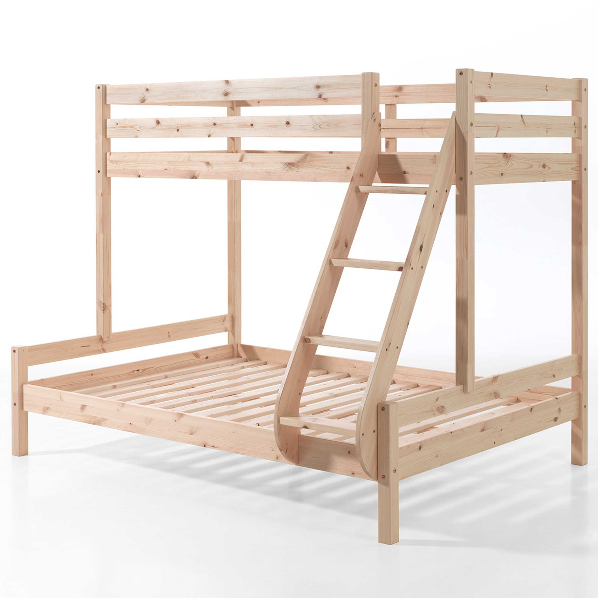Lit superposé Triple pour 3 personnes bois - bois de pin - Image 3