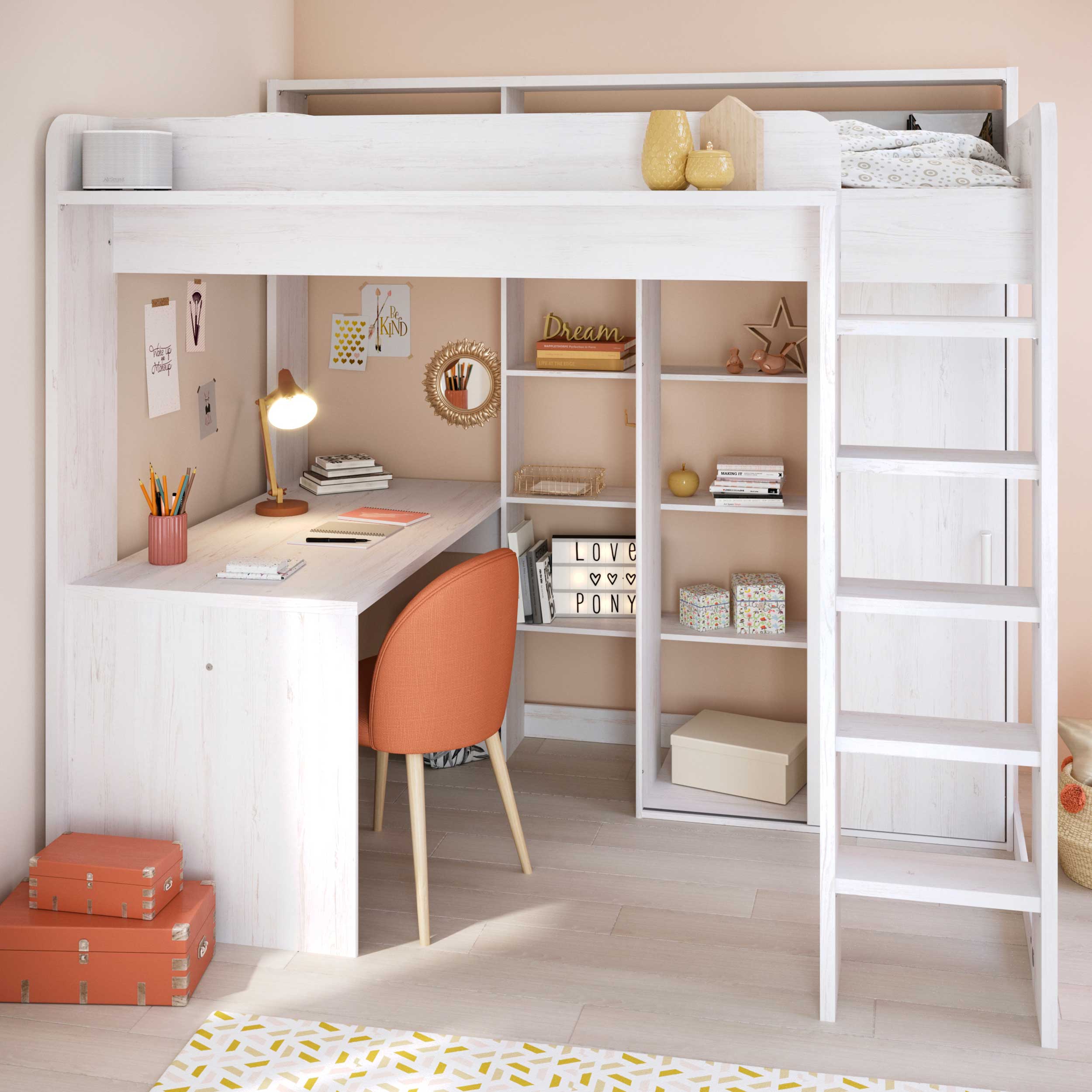 Lit surélevé Higher - pin