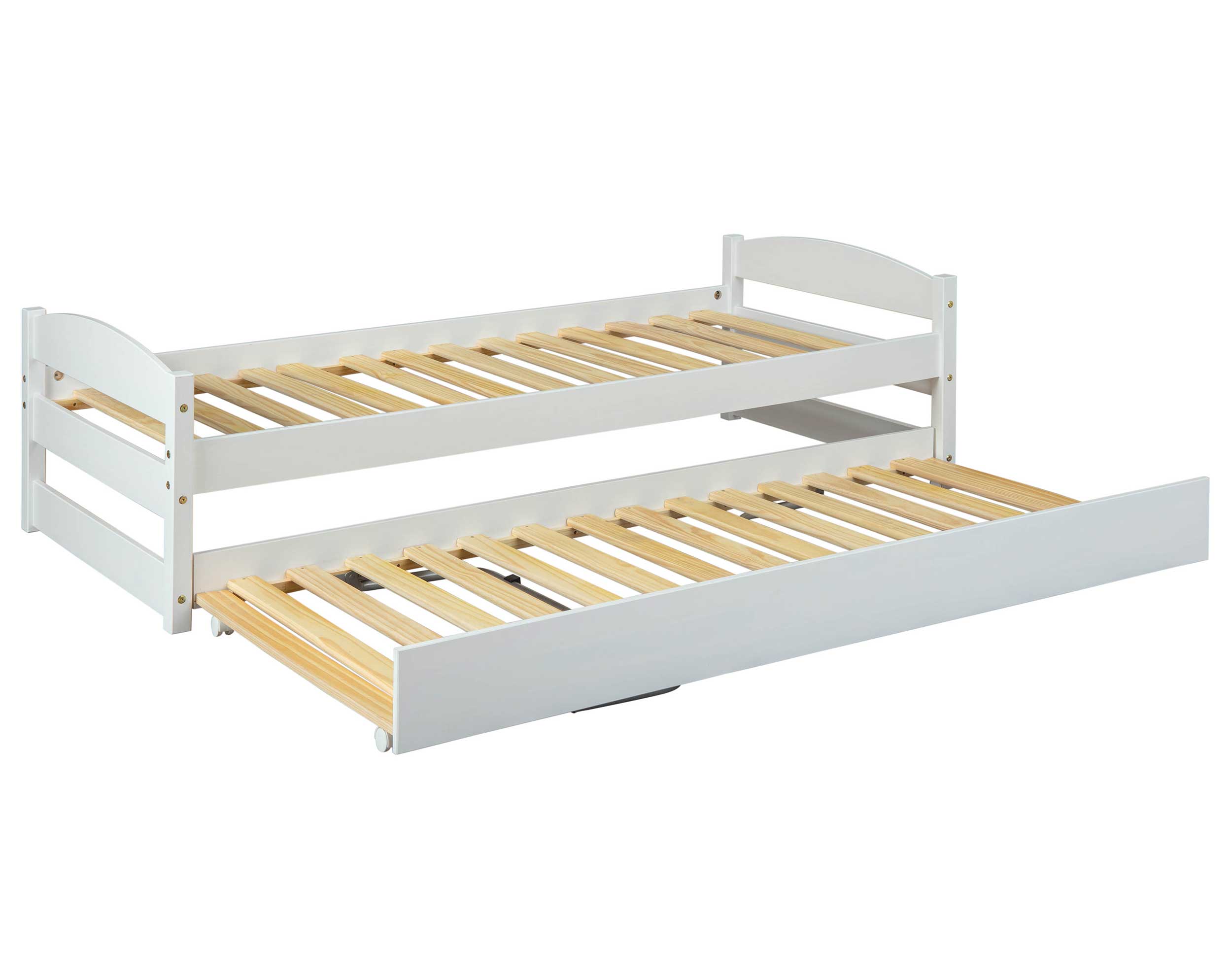 Lit Vindas 90x200 avec lit d'appoint réglable en hauteur - blanc - Image 7