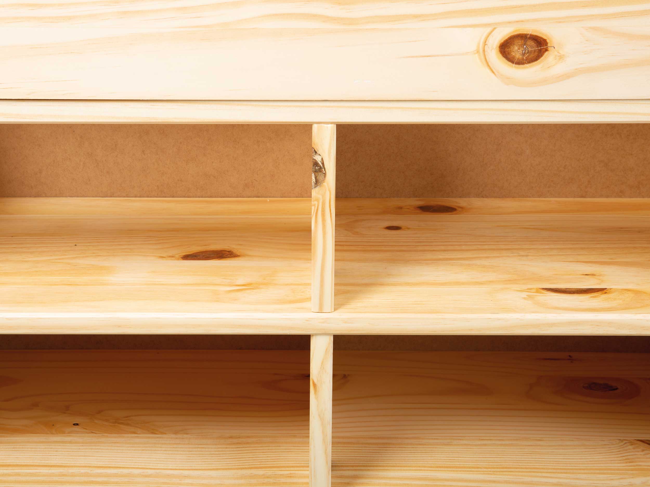 Lit Xavier 180x200cm avec rangement - bois pin - Image 6