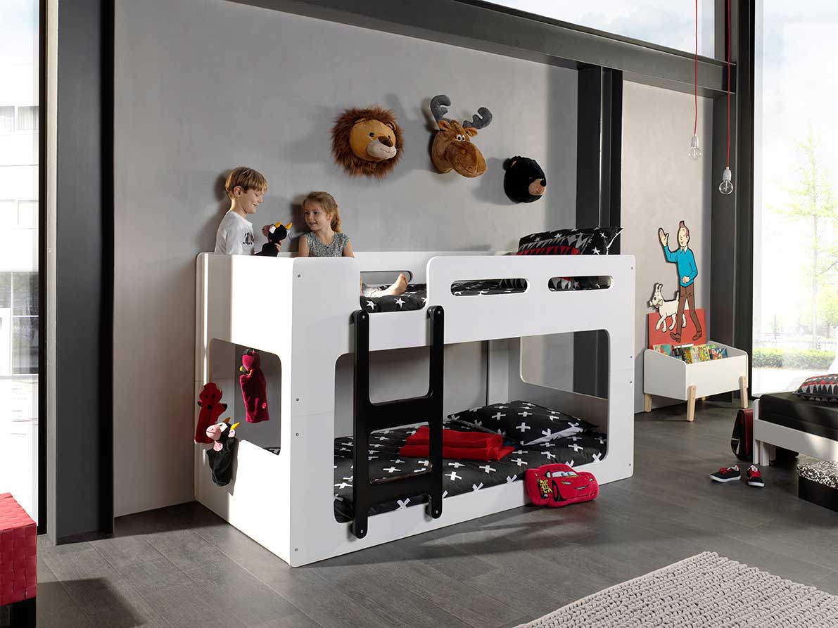 Lits superposés bas Luca - blanc - Image 4