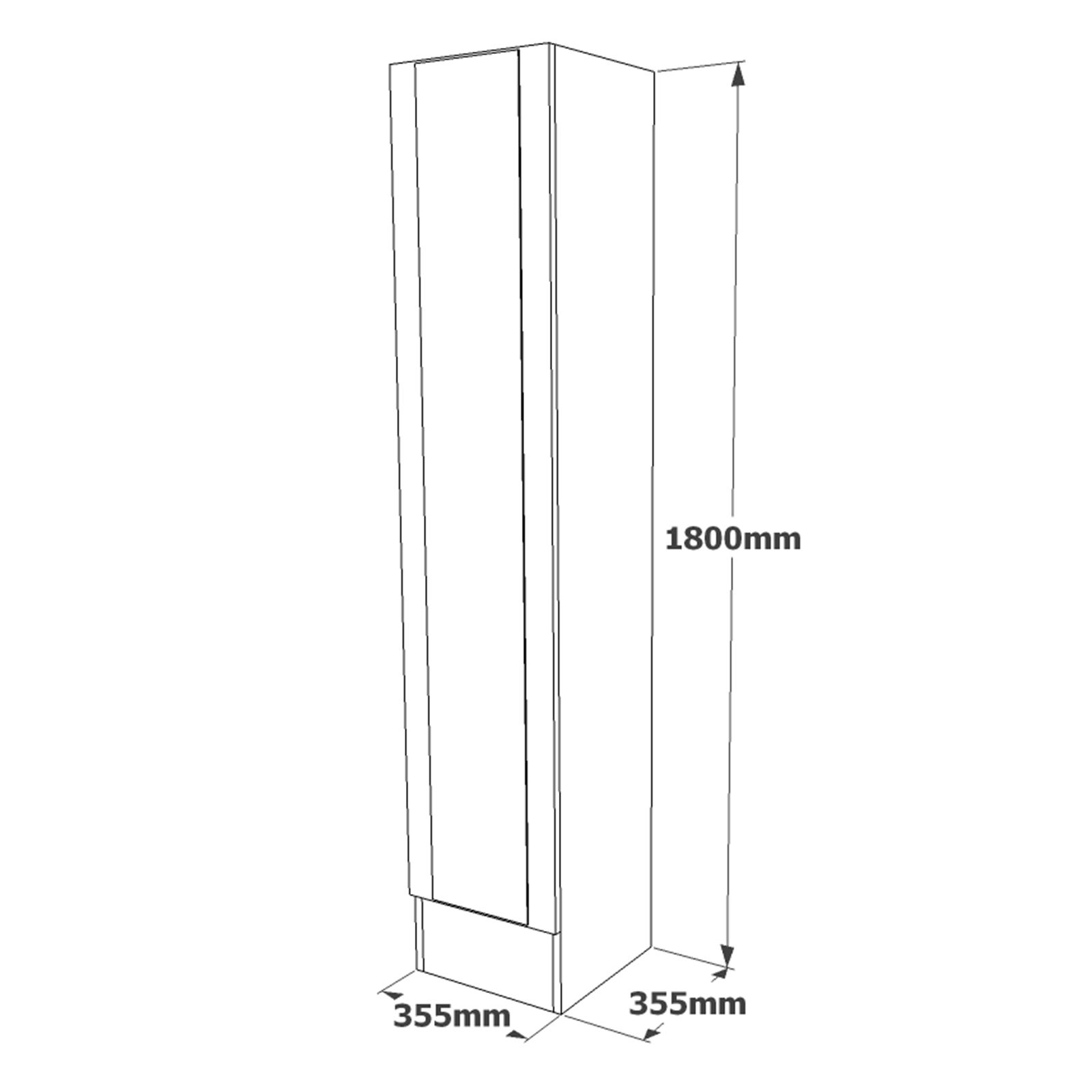 Locelso armoire | 100% Melamine Coated | 18mm Thickness | Atlantic Pine - Image 2