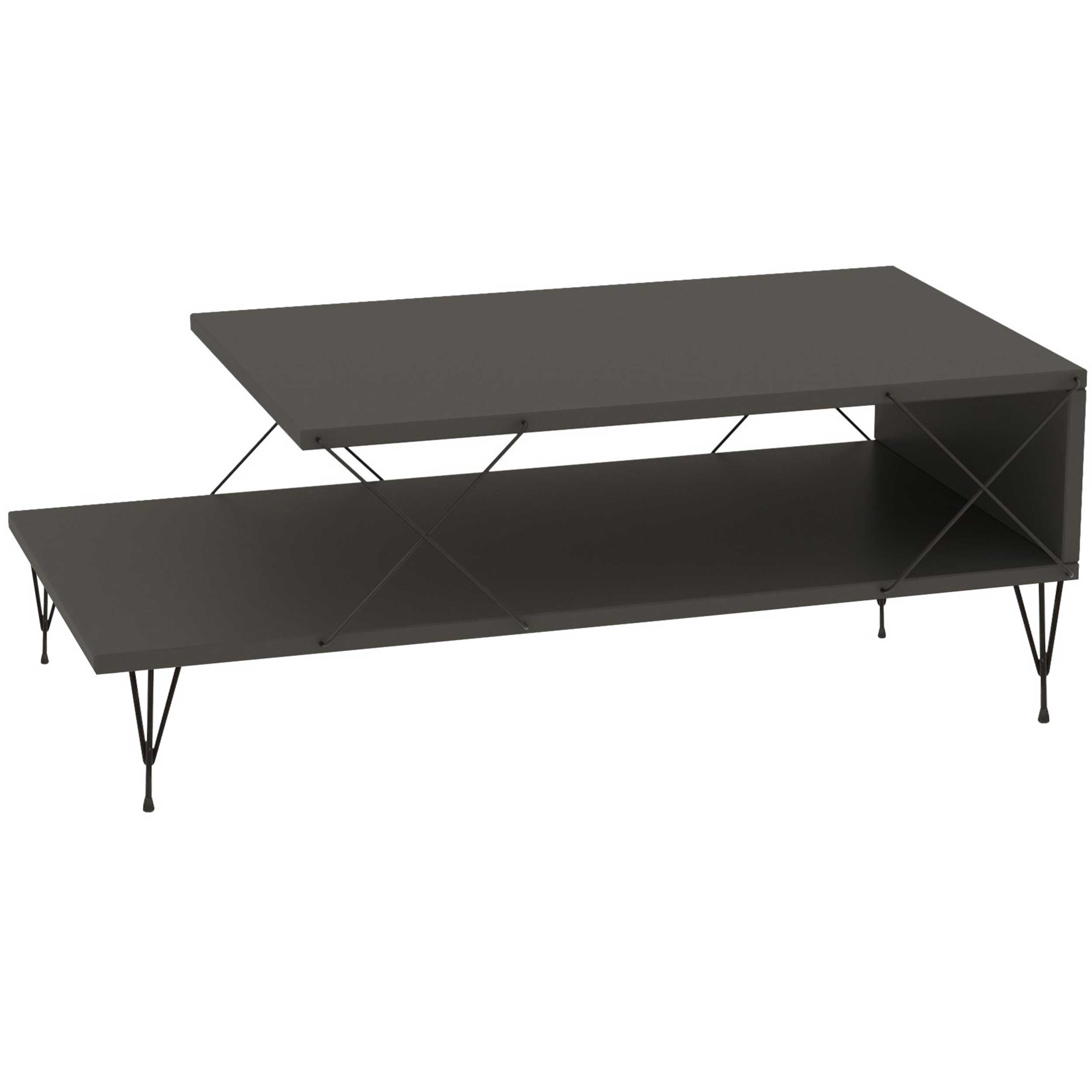 Loire Table basse | 100 % MÉLAMINE | Anthracite - Image 3