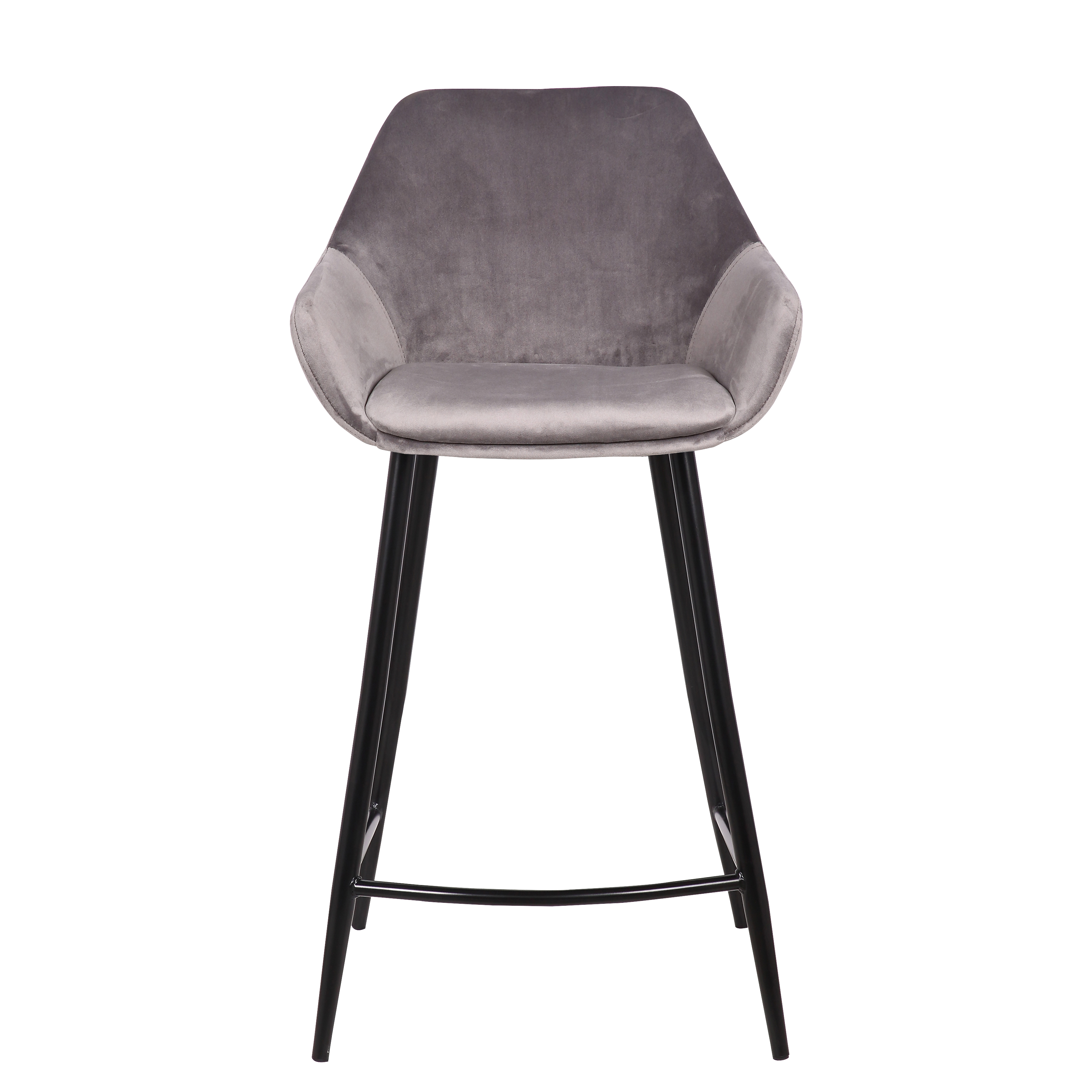 Lot de 2 chaises de bar Amman 65cm - gris - Image 4