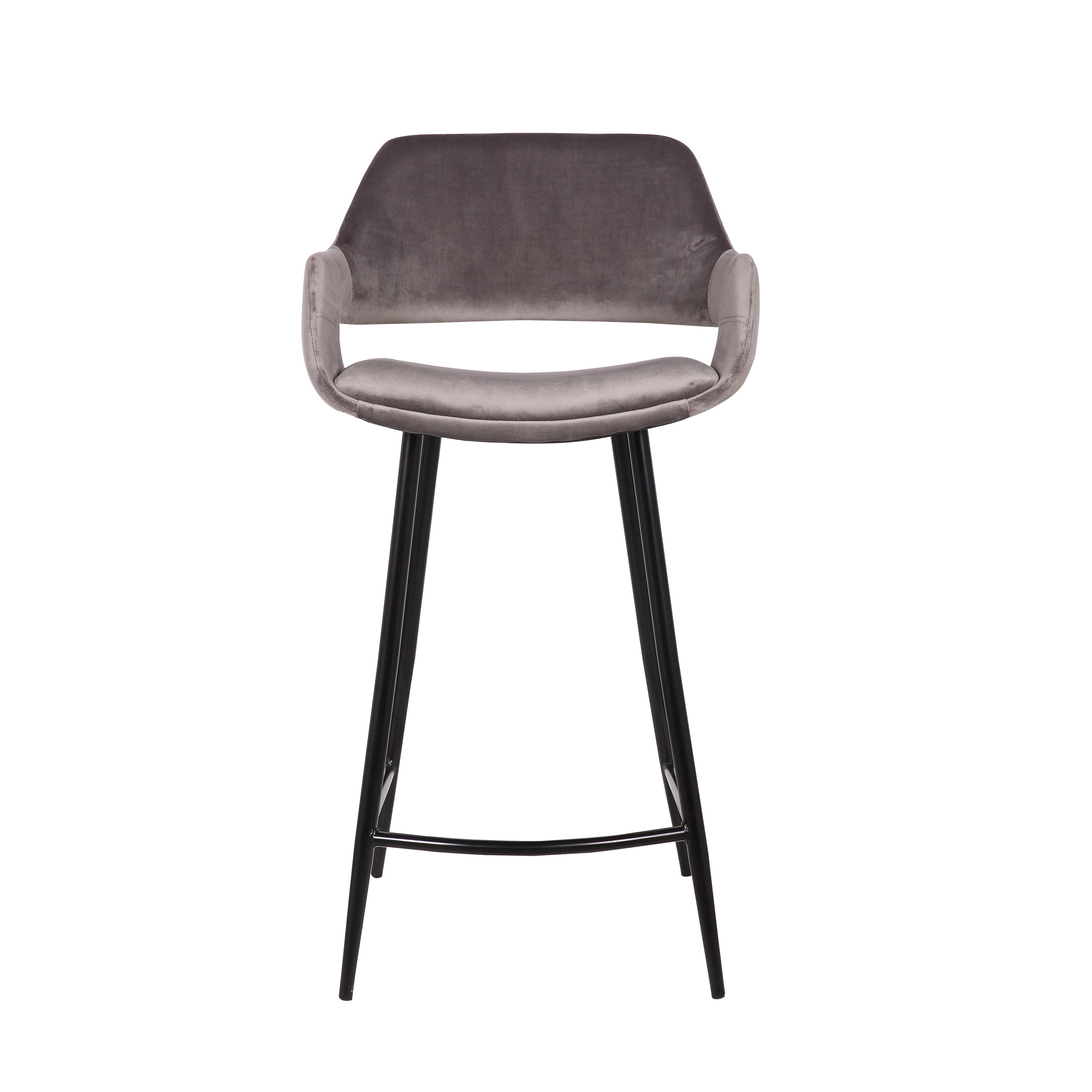 Lot de 2 chaises de bar Erika 65cm - gris - Image 4