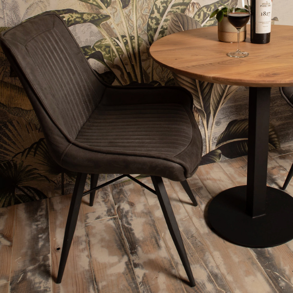 Lot de 2 chaises de salle à manger Denver - gris