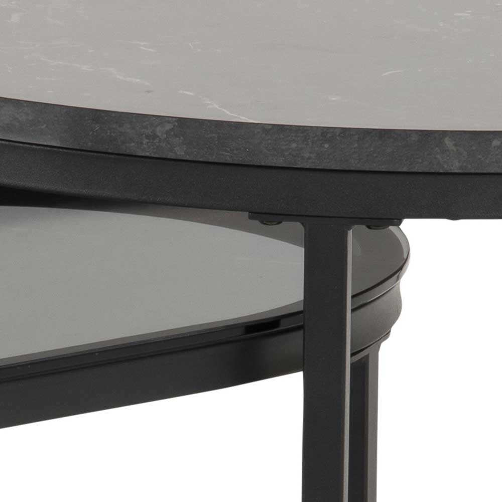 Lot de 2 tables basses Spiro - noir/gris - Image 5