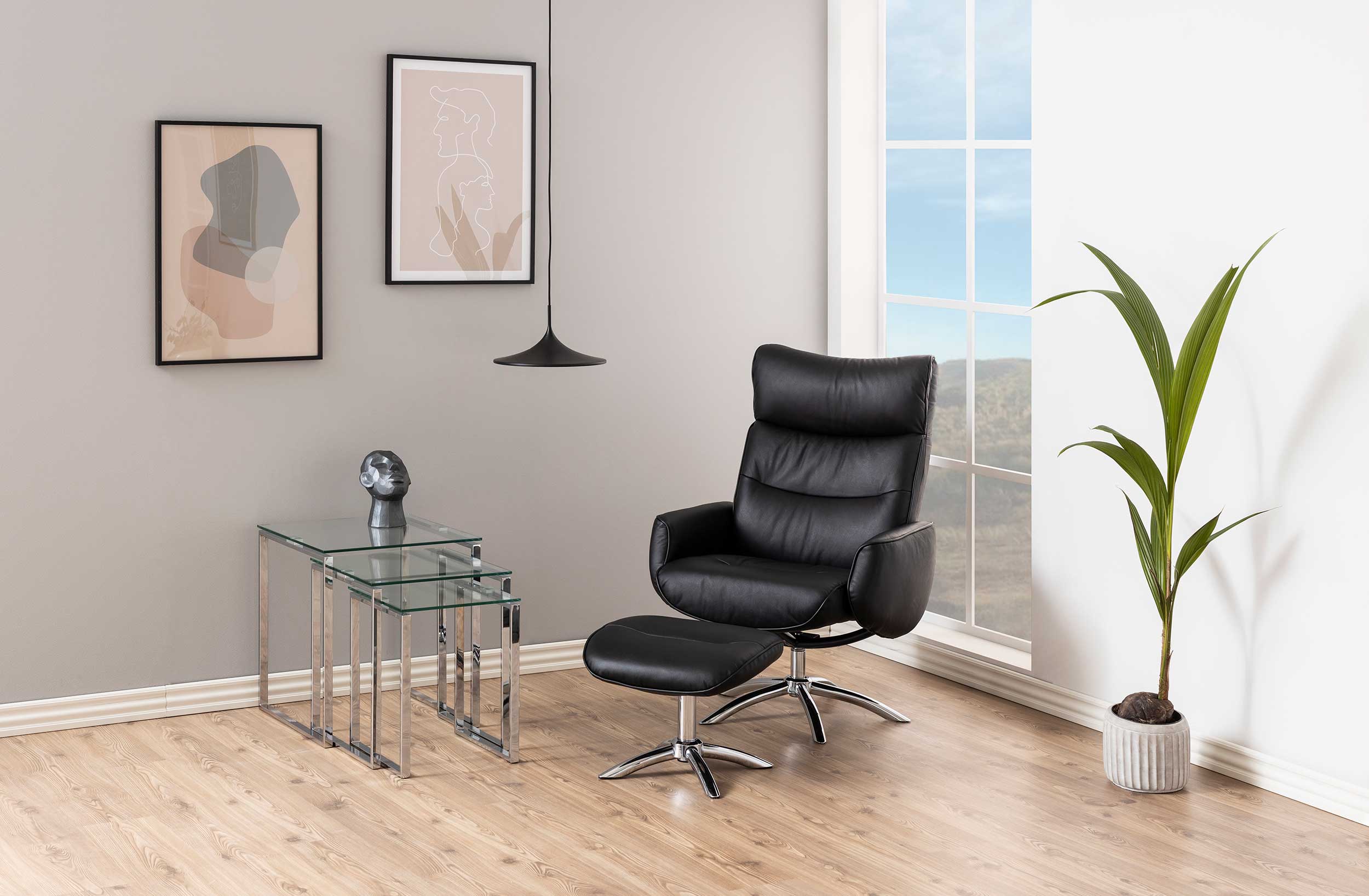 Lot de 3 tables d'appoint Nicola - gris - Image 11