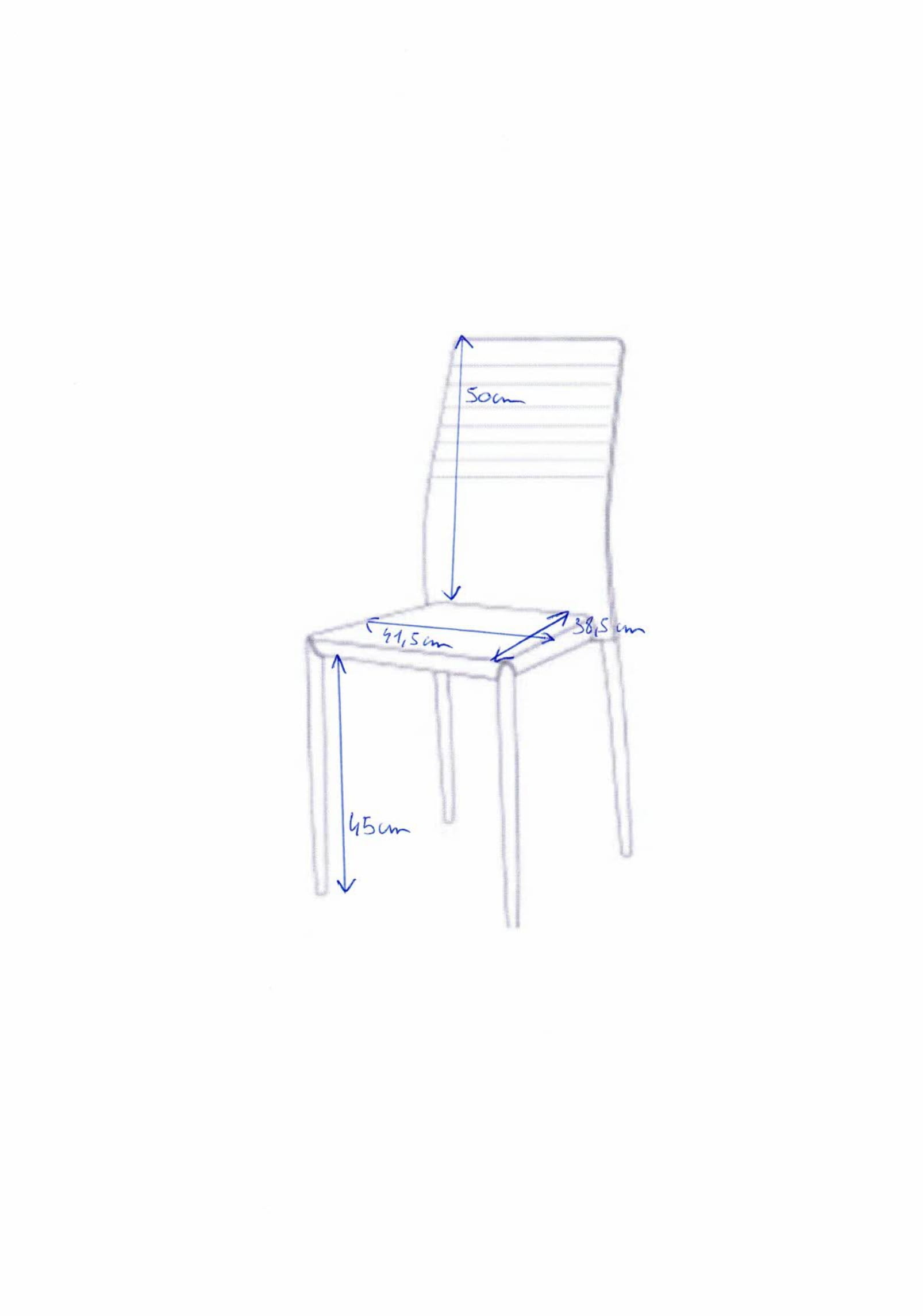 Lot de 6 chaises Broadway - gris - Image 2