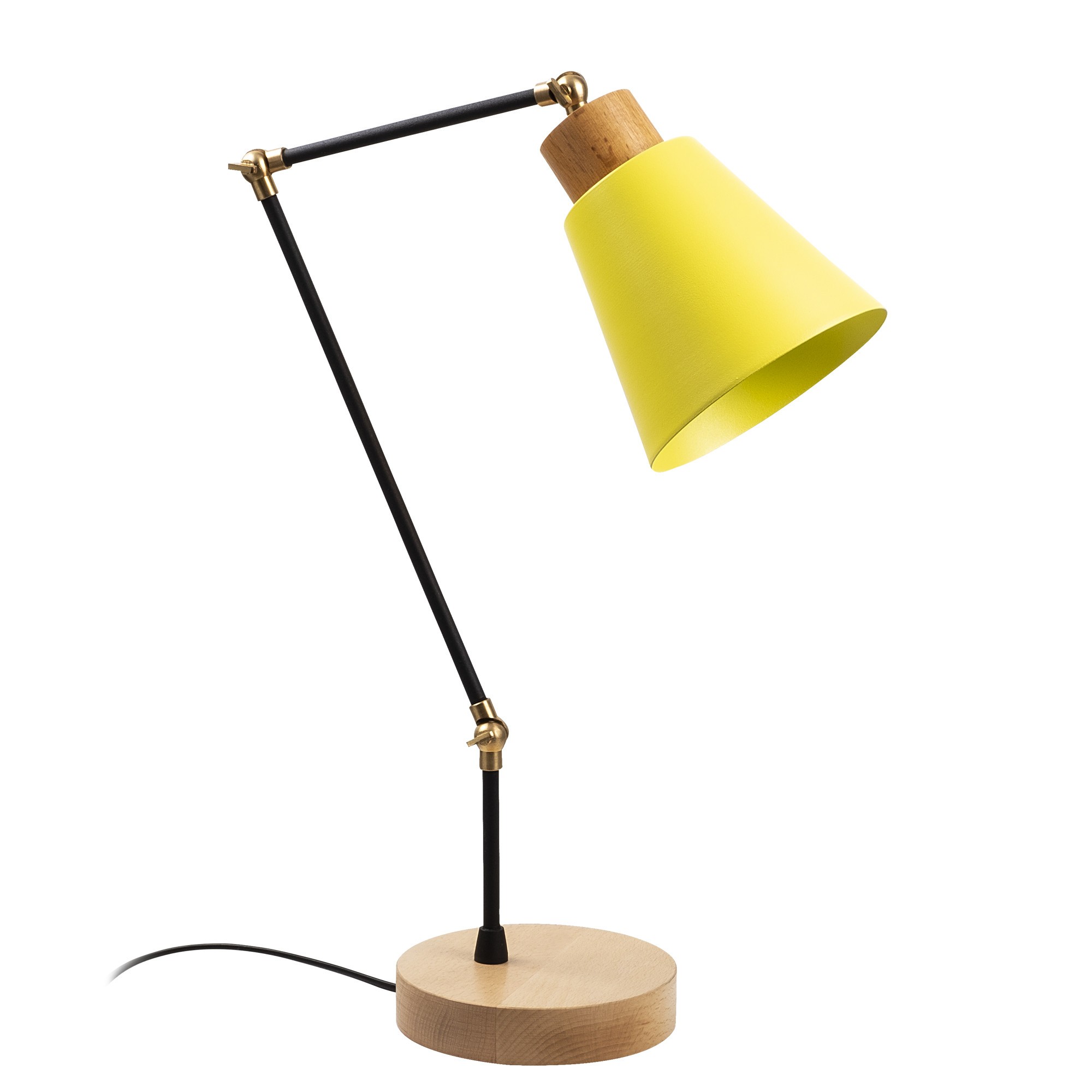 Manavgat Lampe de table | CORPS EN MÉTAL | Jaune - Image 4