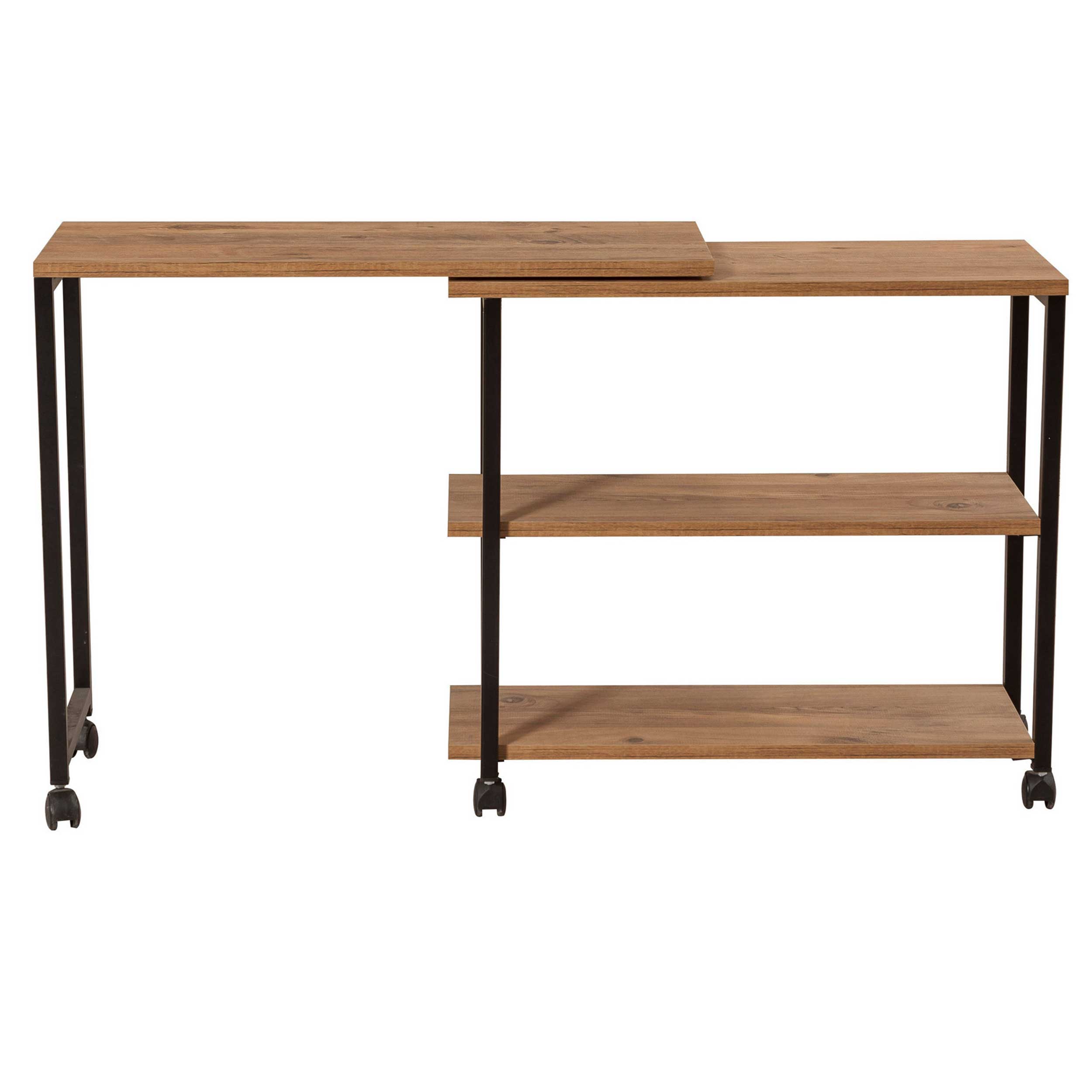 Melin Table d'appoint | 100 % MÉLAMINE | Pin Atlantique, noir - Image 5