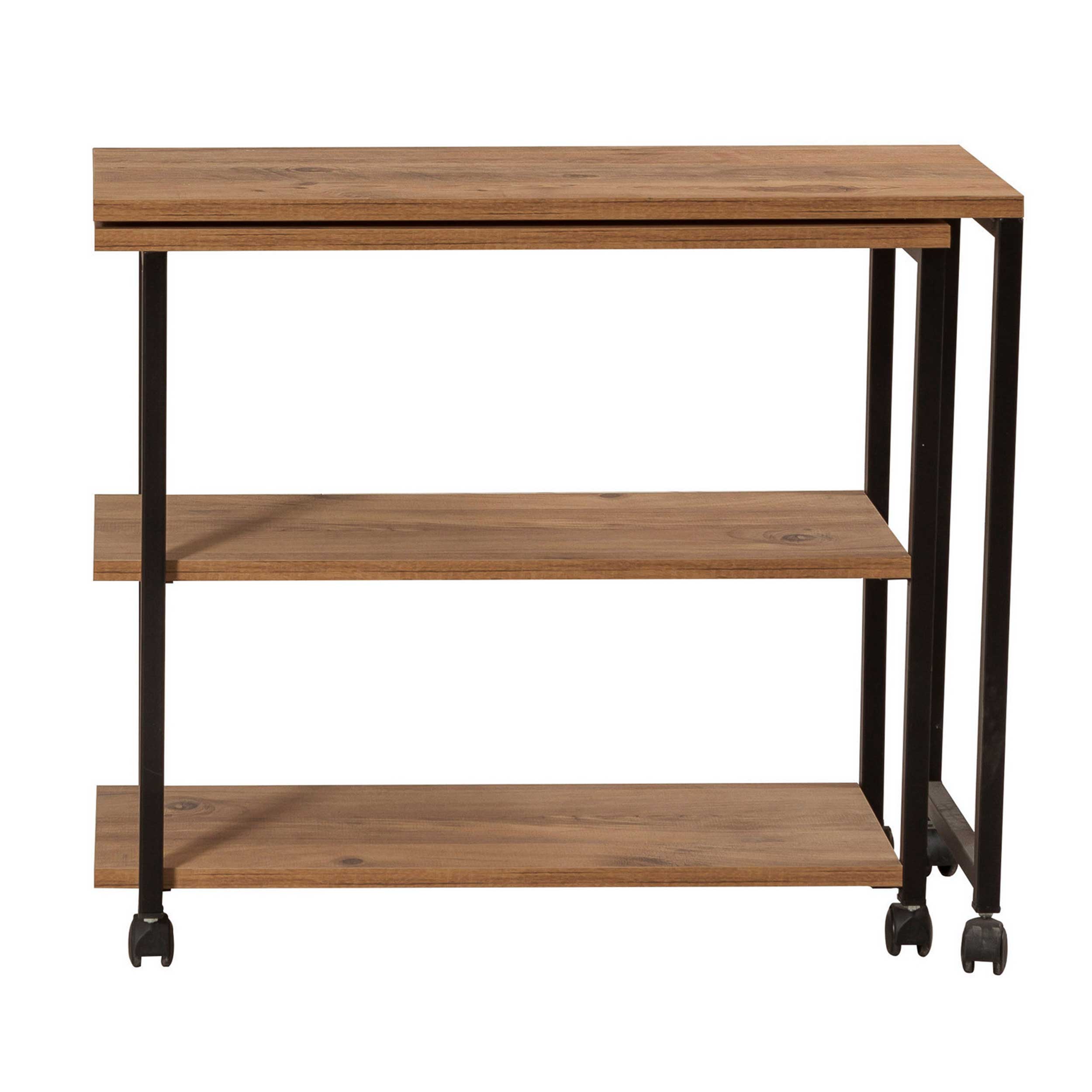 Melin Table d'appoint | 100 % MÉLAMINE | Pin Atlantique, noir - Image 8