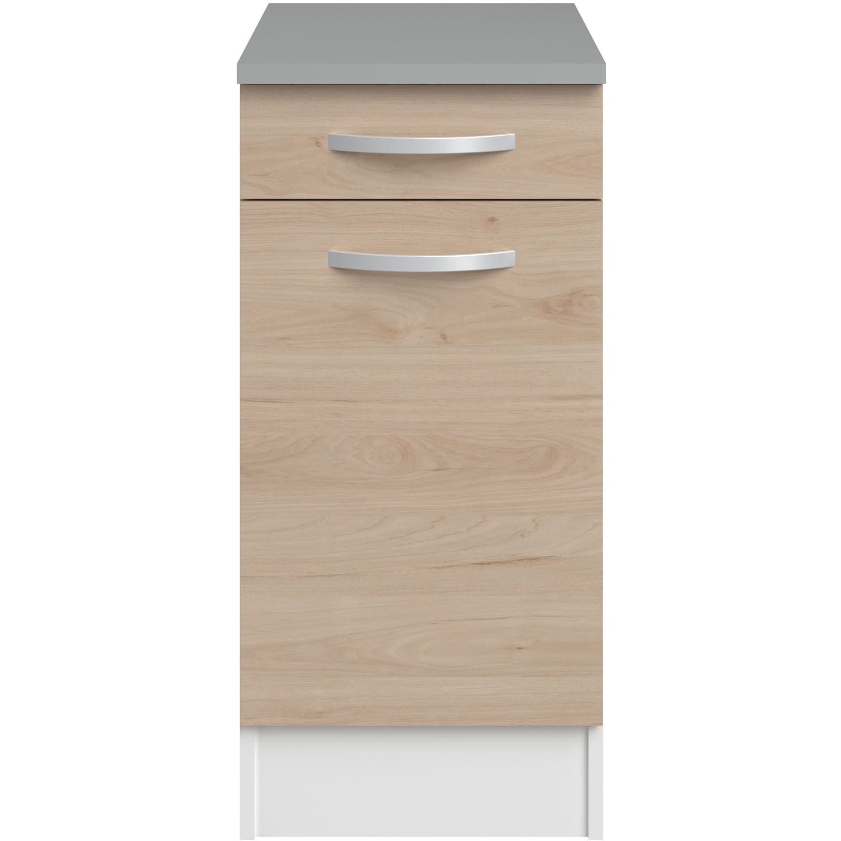 Meuble bas Oke 40x60 cm avec tiroir et porte - chêne - Image 4