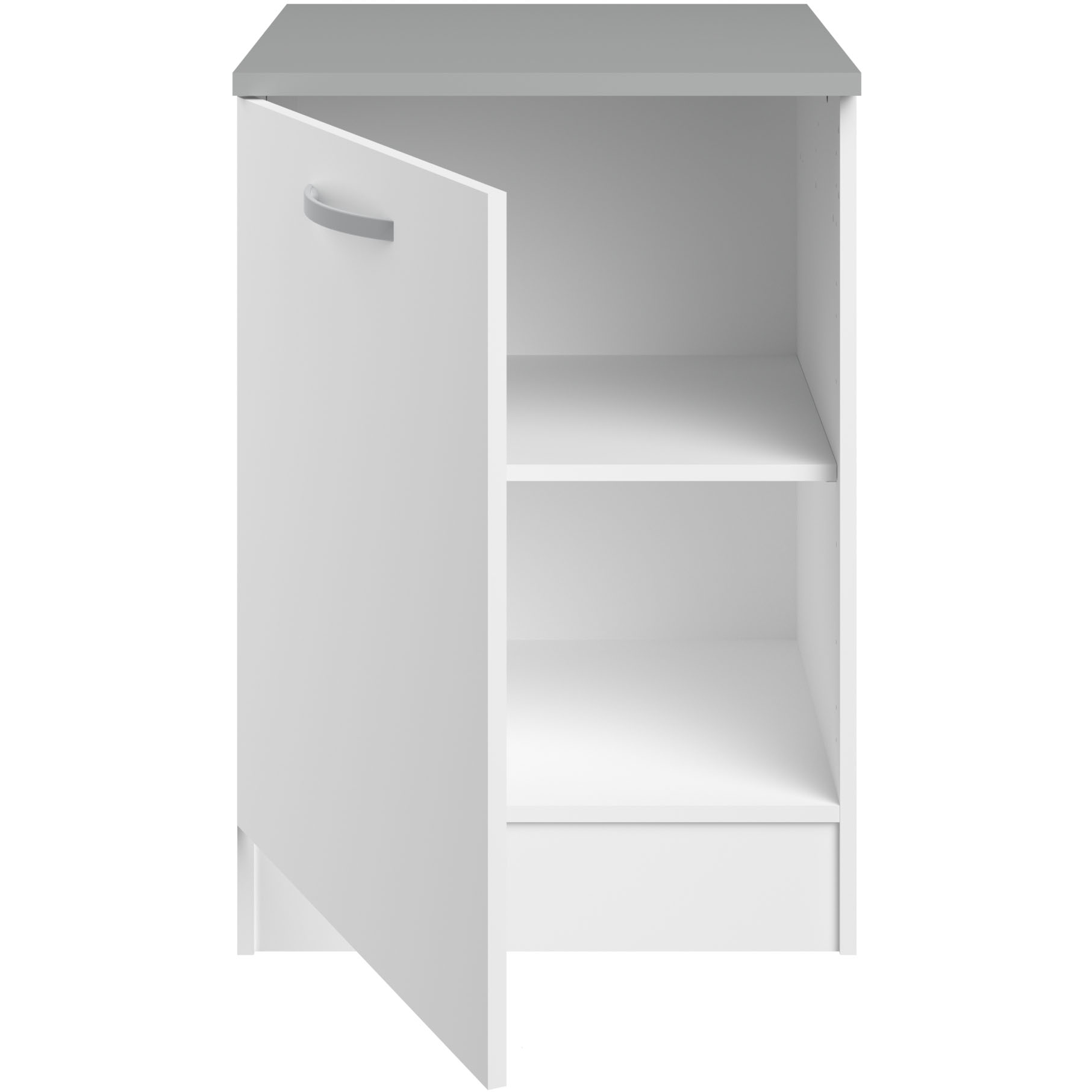 Meuble bas Oke 60 cm avec porte - blanc - Image 5