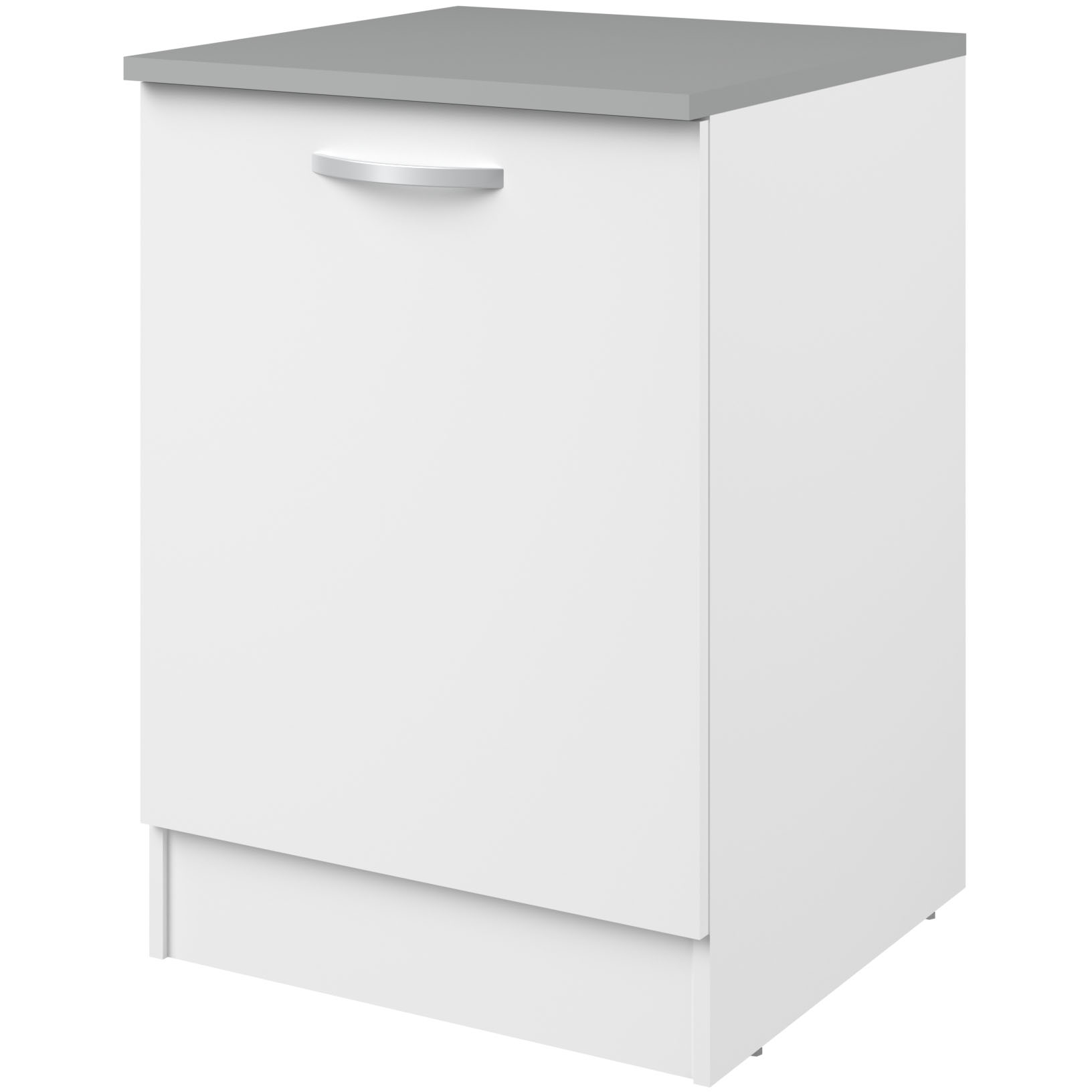Meuble bas Oke 60 cm avec porte - blanc