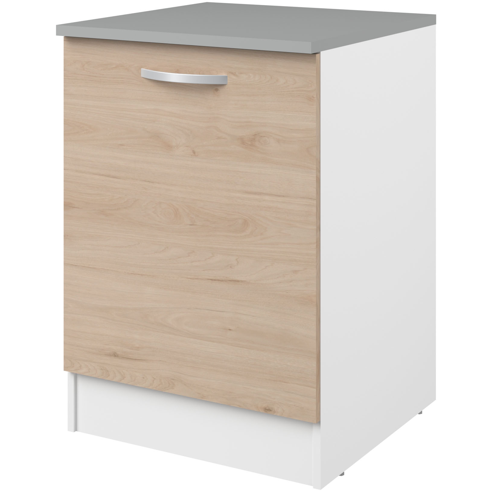 Meuble bas Oke 60 cm avec porte - chêne