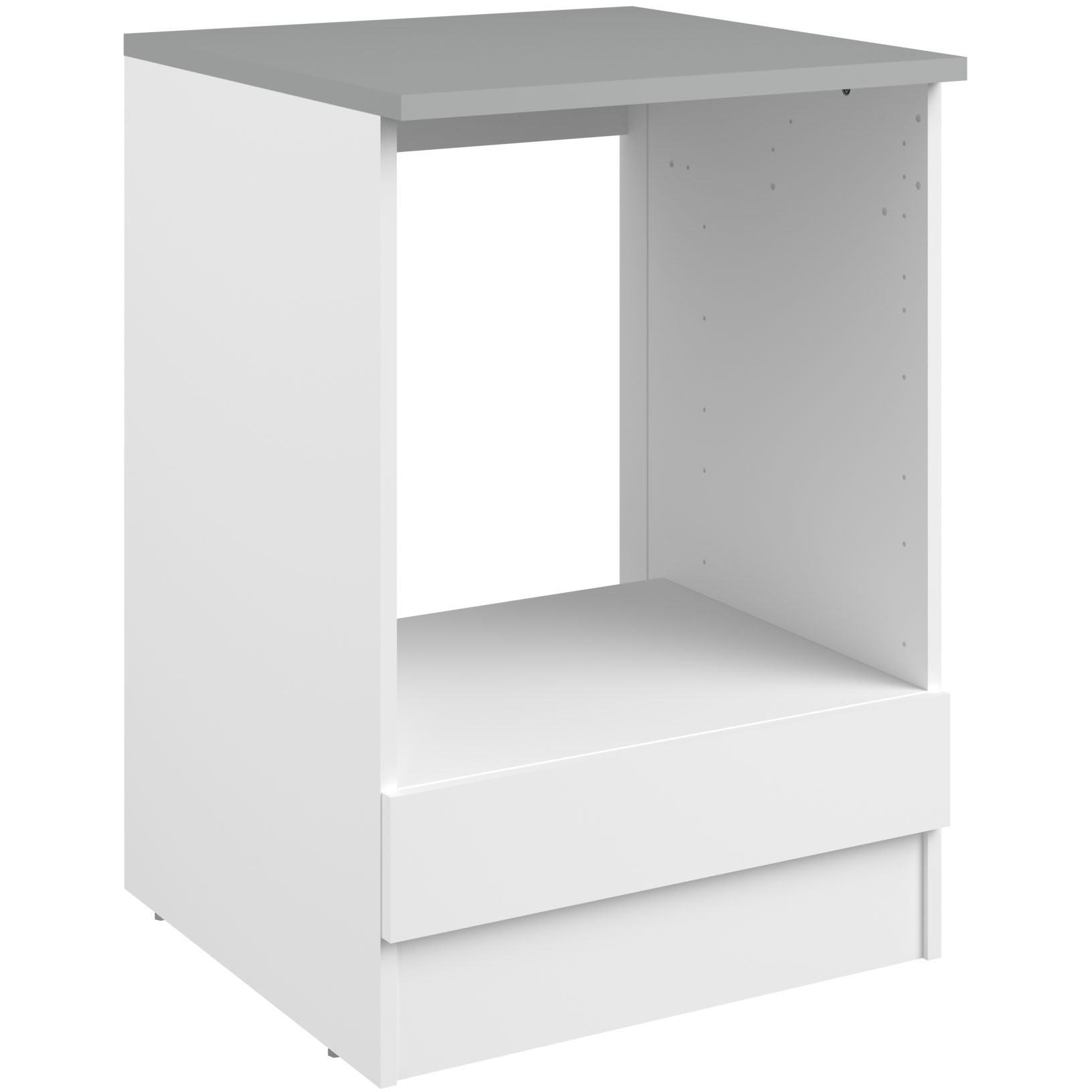 Meuble bas Oke 60 cm pour four et plaque de cuisson - blanc - Image 10