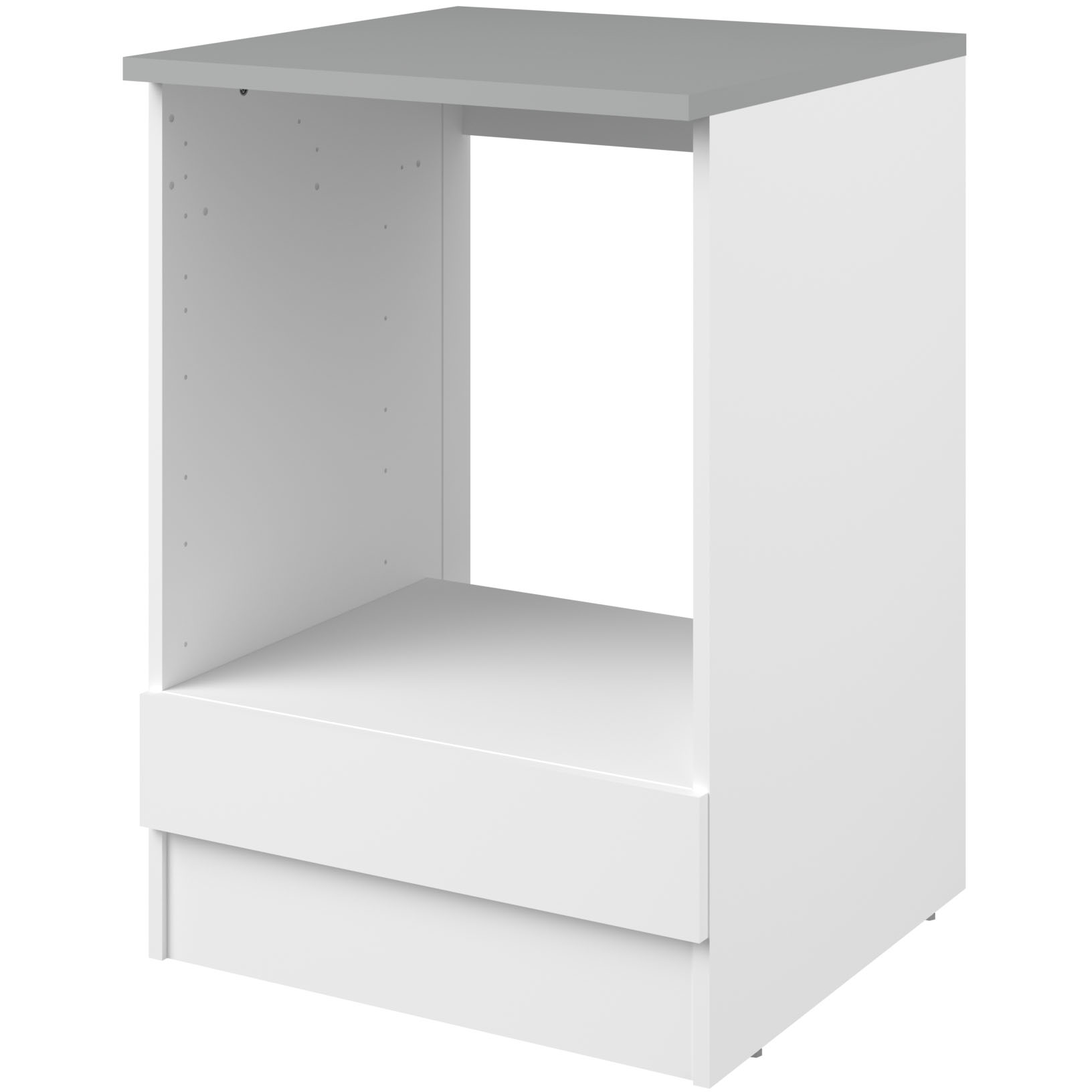 Meuble bas Oke 60 cm pour four et plaque de cuisson - blanc