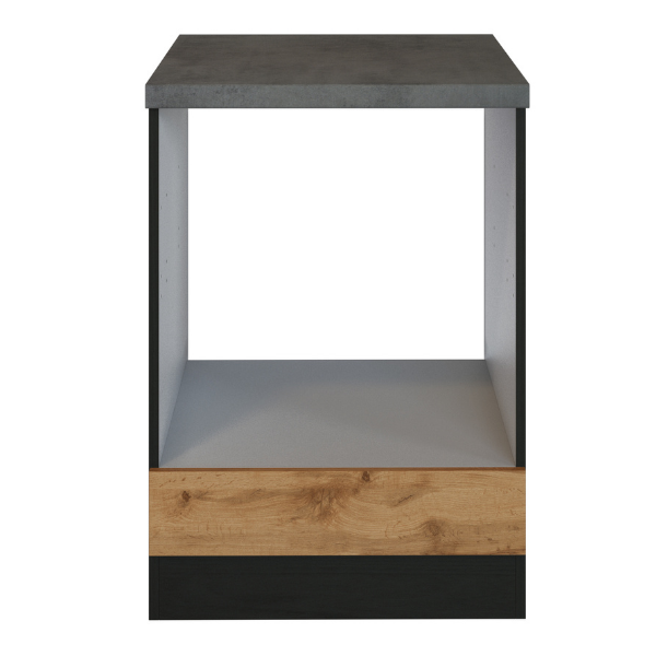 Meuble bas Sorrella 60cm pour four et plaque de cuisson - chêne/graphite - Image 6