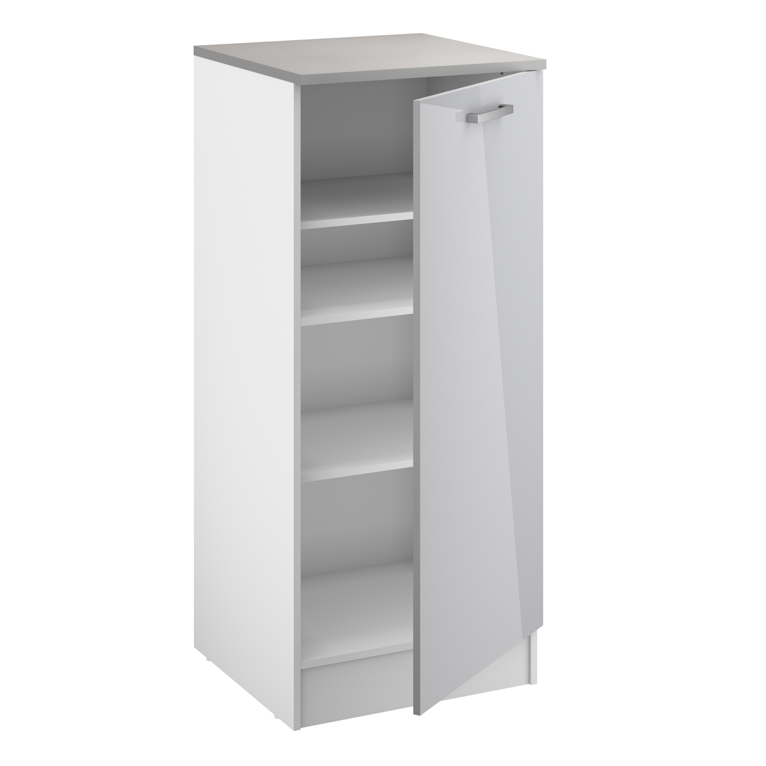 Meuble Eli 60x141 avec porte - gris - Image 3