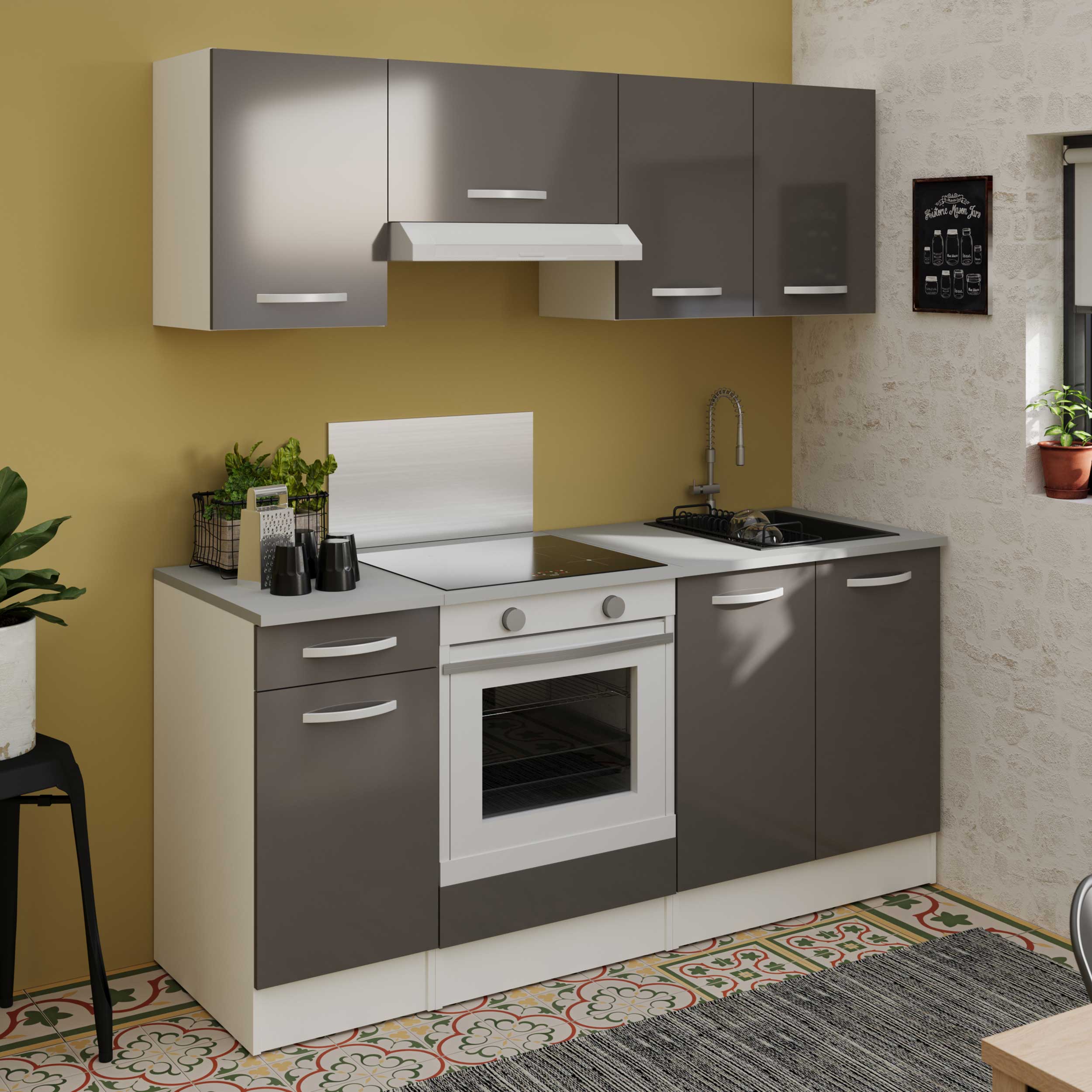 Meuble haut Oke 40 cm - gris - Image 6