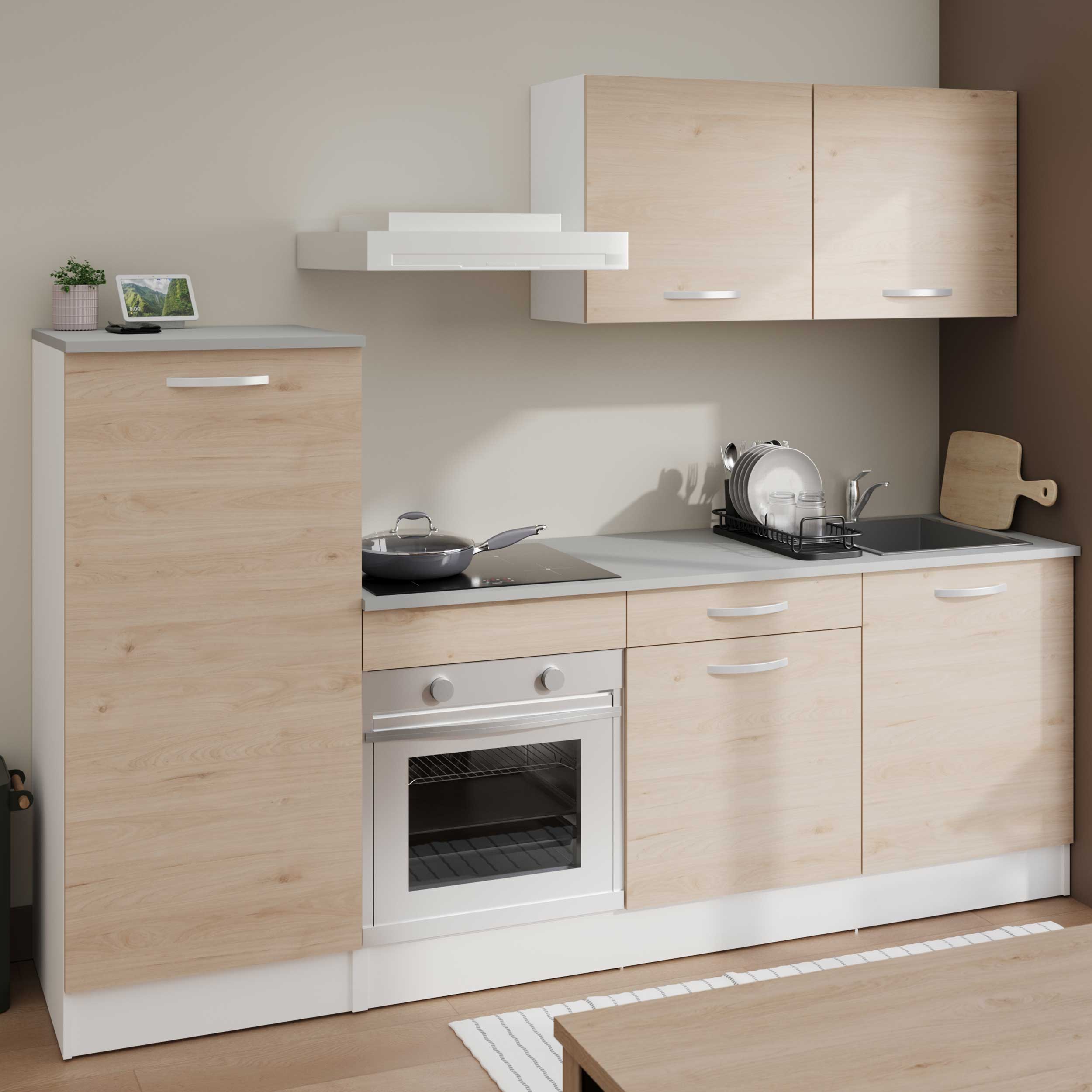 Meuble haut Oke 60 cm - chêne - Image 7