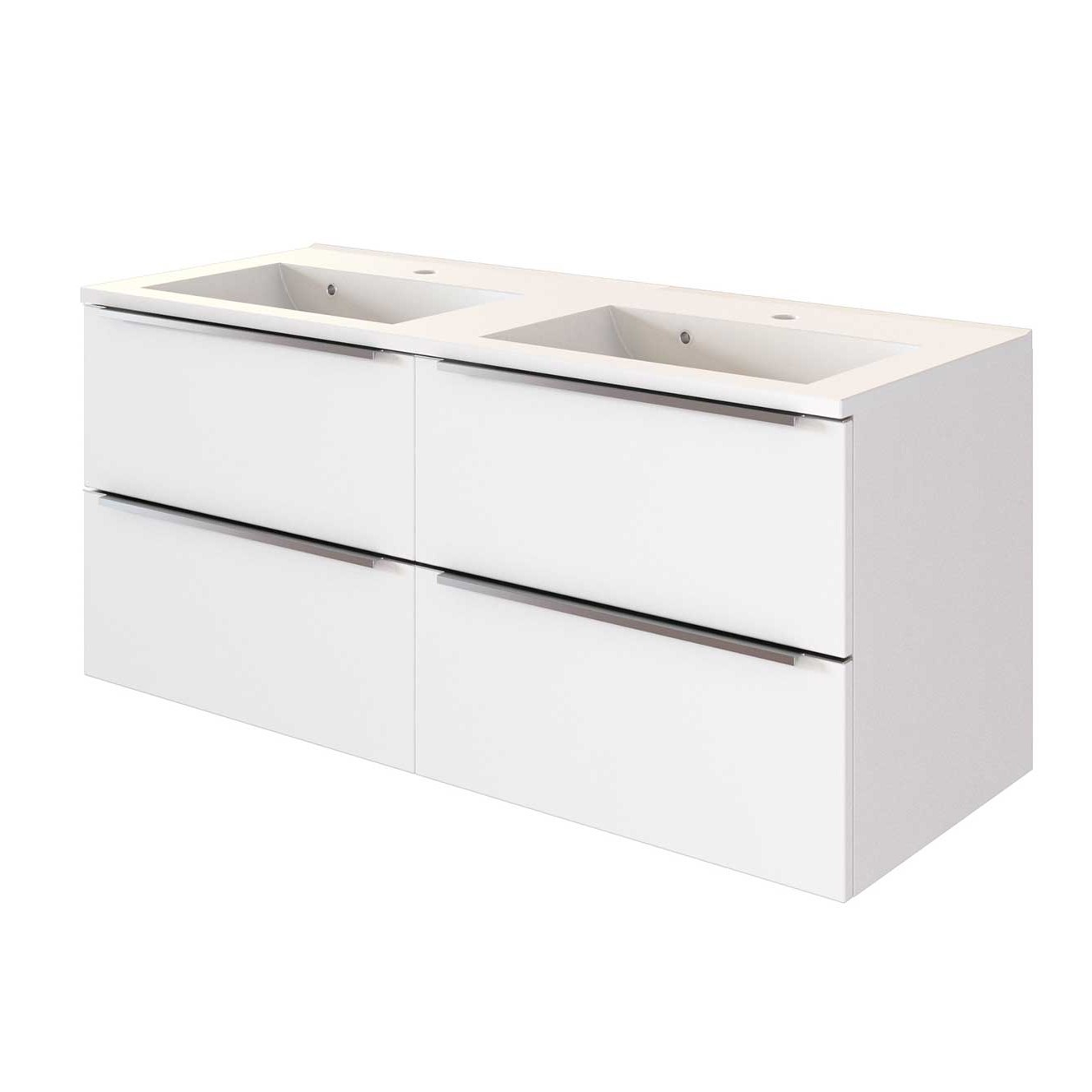 Meuble lavabo Hansen 120cm 4 tiroirs - blanc - Image 10