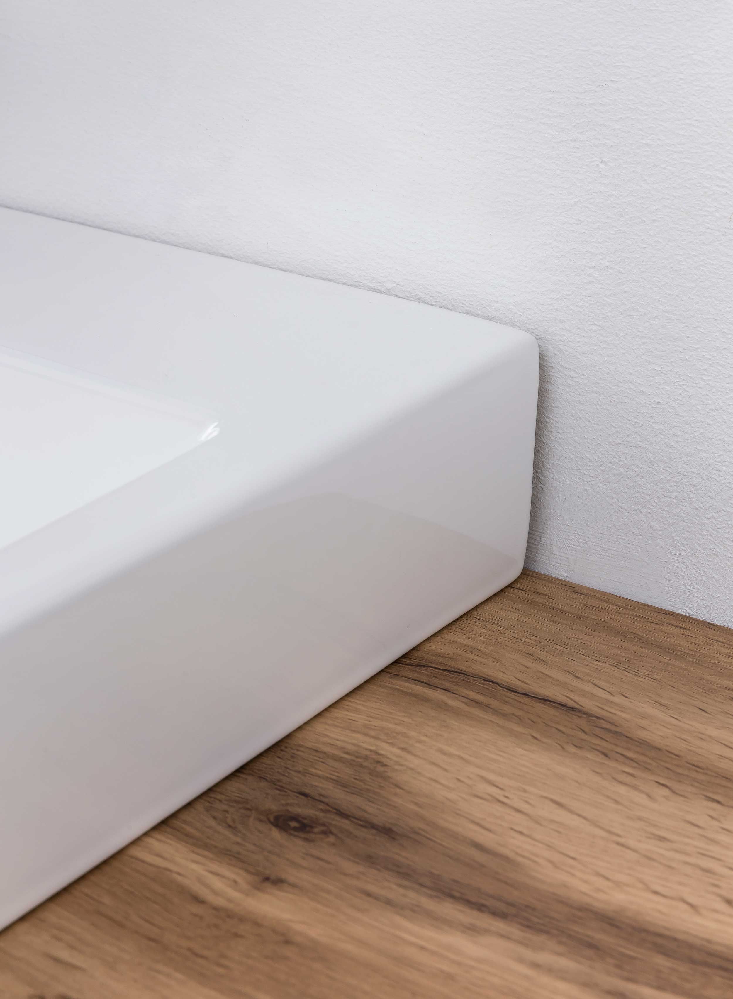 Meuble lavabo Pisca 100cm 2 tiroirs - blanc - Image 7