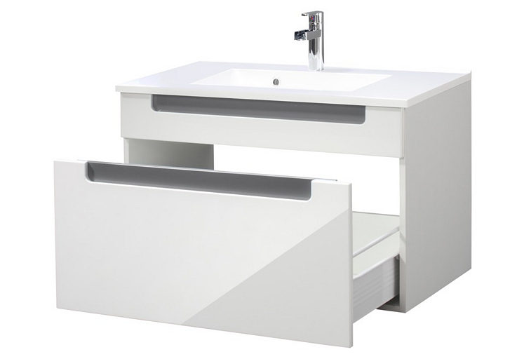 Meuble lavabo Siena 80cm - blanc/anthracite - Image 2