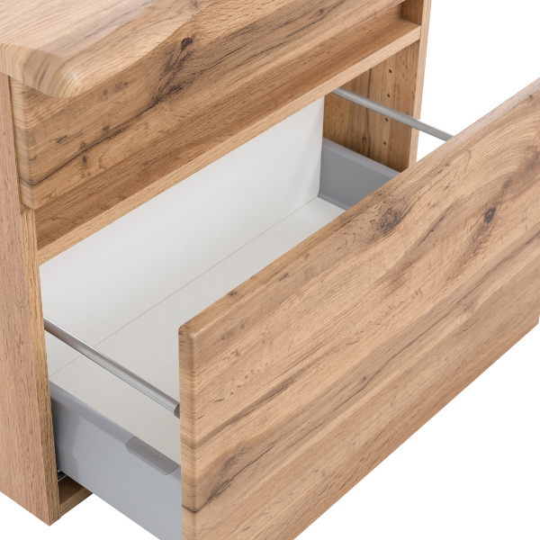 Meuble-lavabo Vikas 1 tiroir - chêne - Image 6