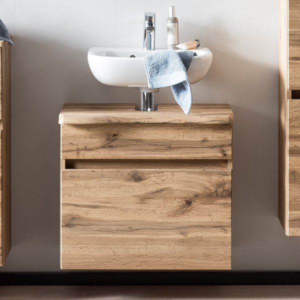 Meuble-lavabo Vikas 1 tiroir - chêne