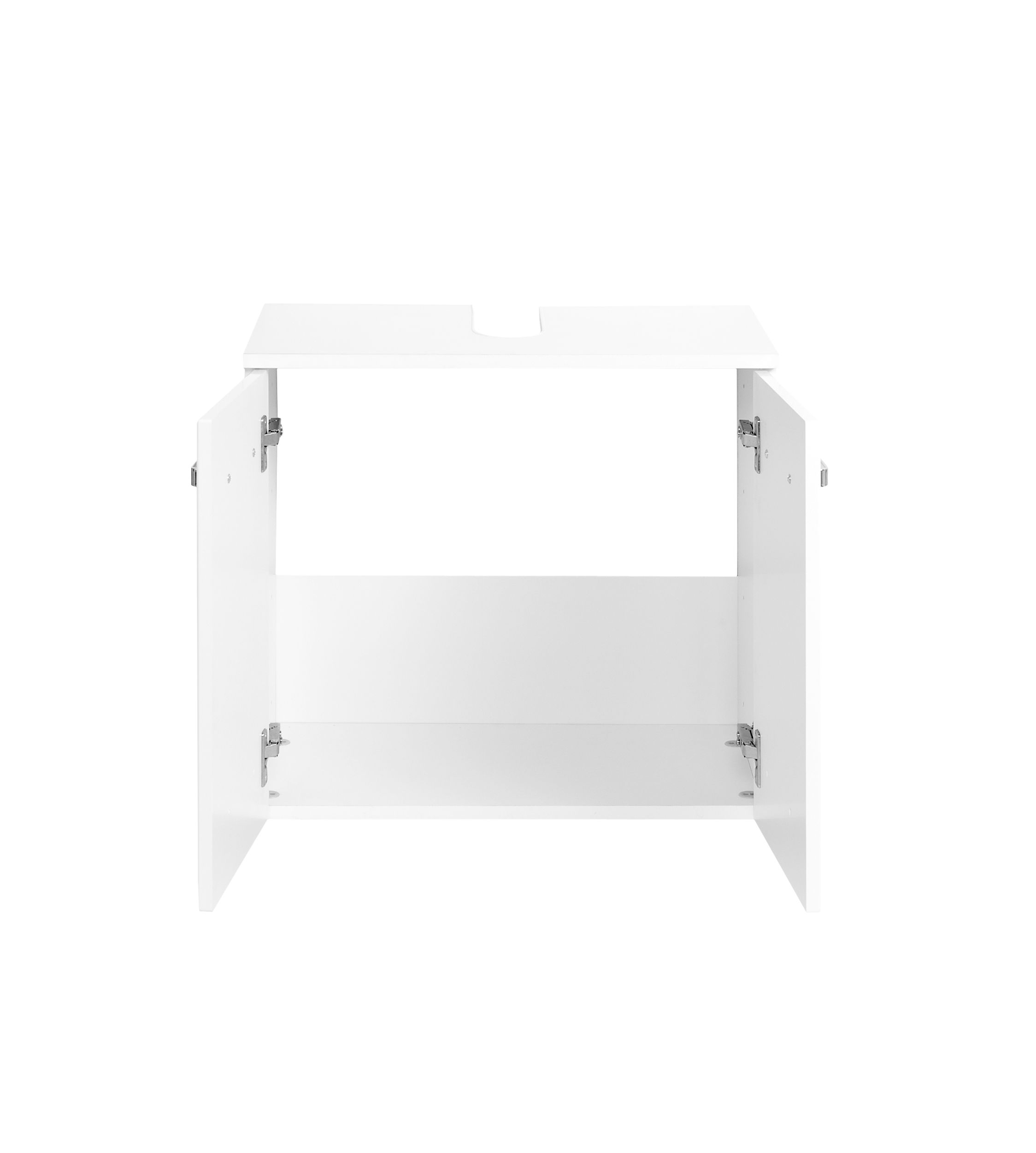 Meuble sous lavabo Bobbi 60cm 2 portes - blanc - Image 5