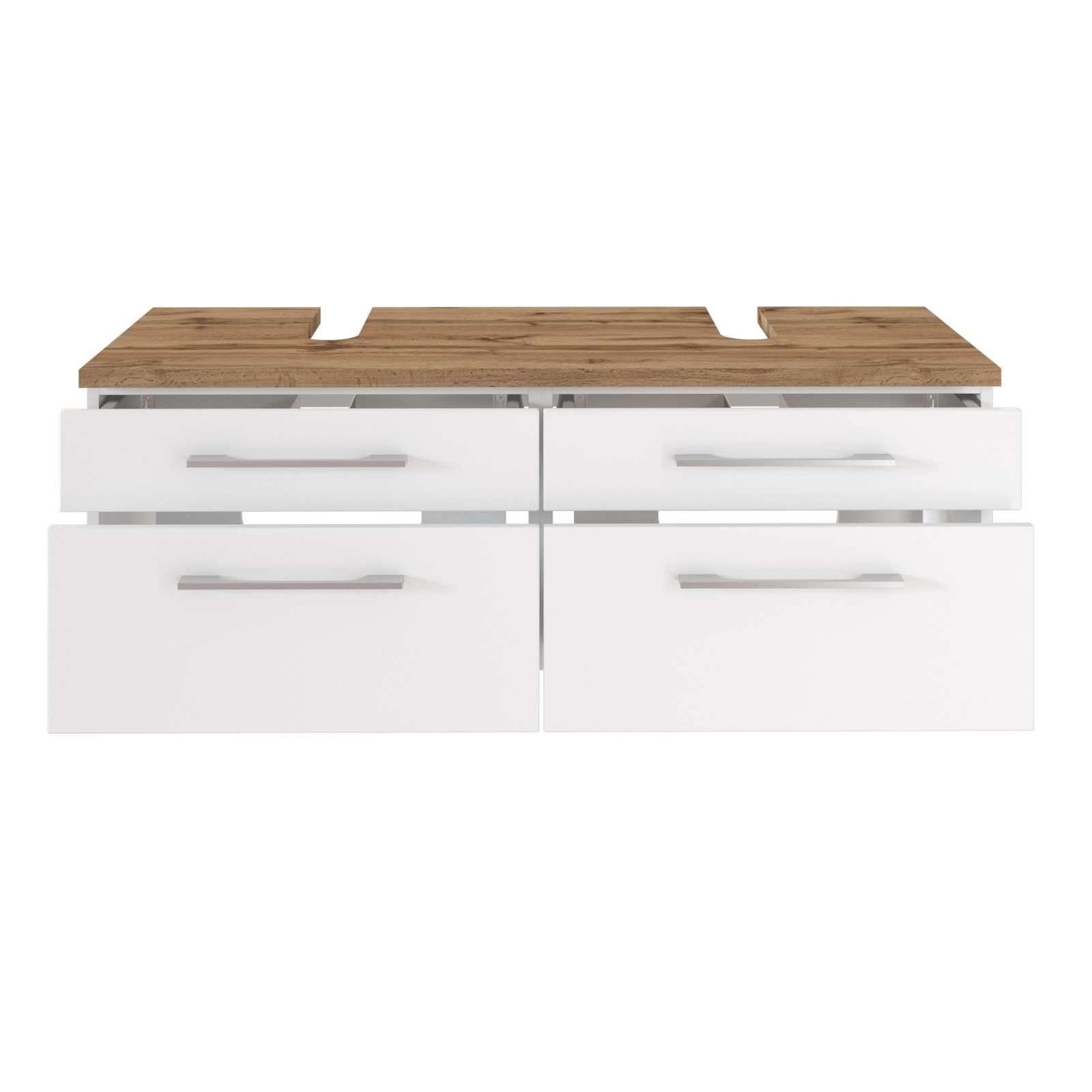 Meuble sous lavabo Dasa 120cm à 4 tiroirs - blanc - Image 2