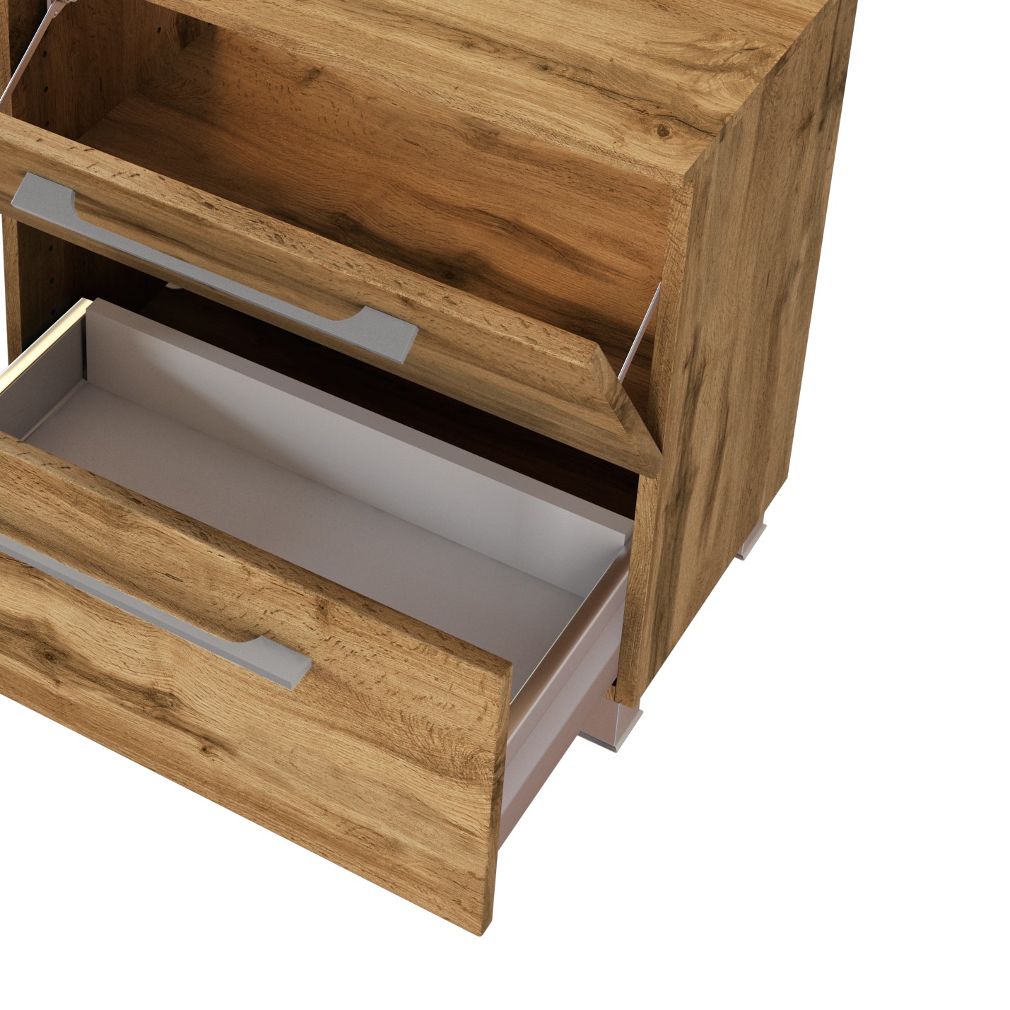 Meuble sous lavabo Sefa 60cm 1 porte & 1 tiroir - chêne wotan - Image 5