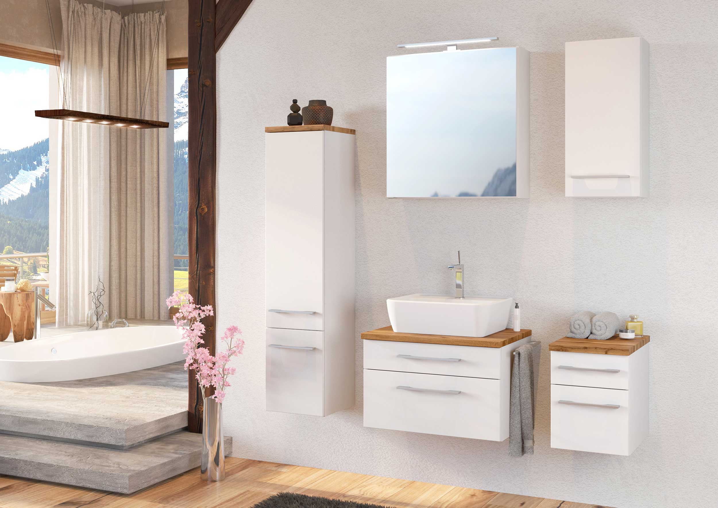 Meuble suspendu Dasa 30cm 1 porte - blanc - Image 2