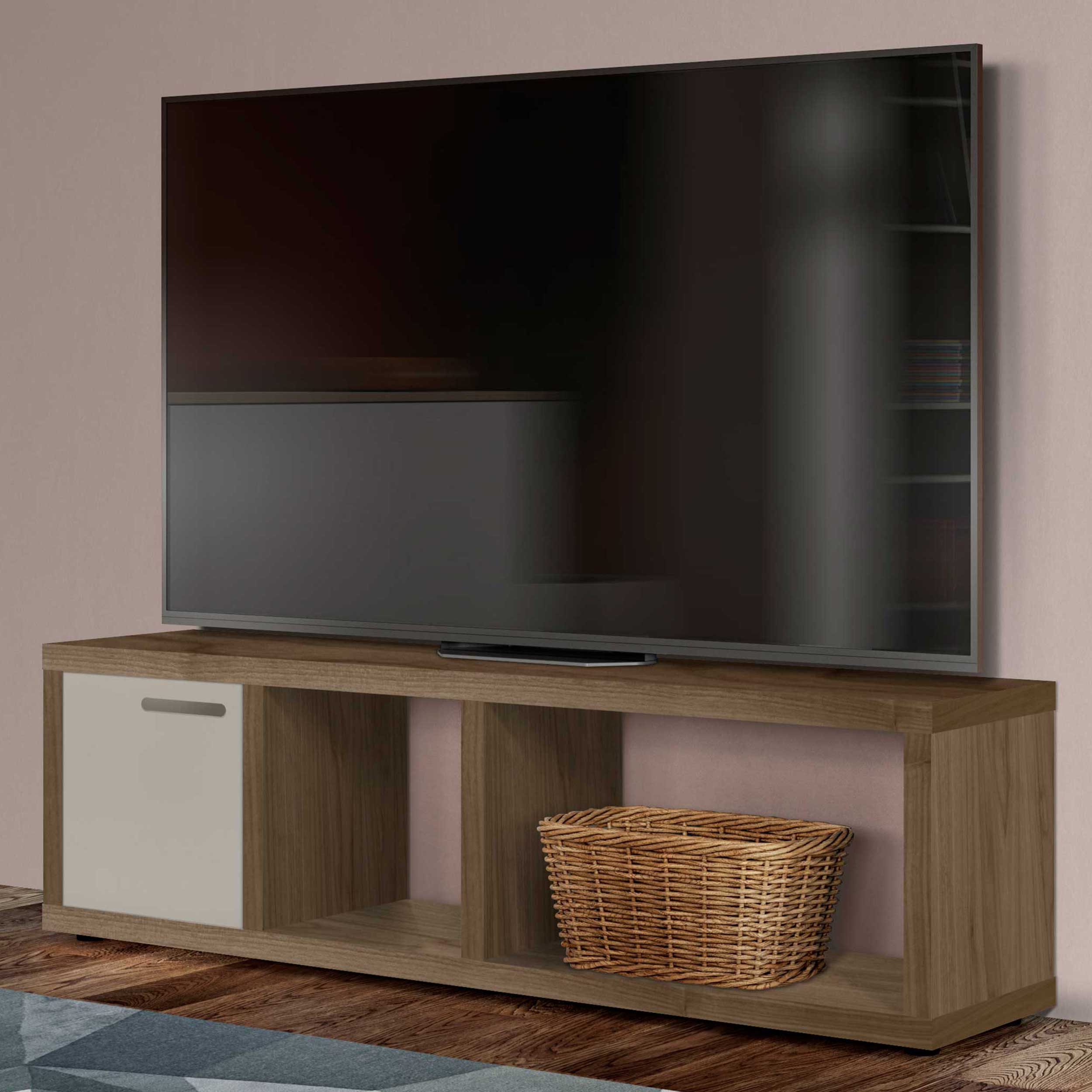 Meuble TV Berkeley - placage de noyer