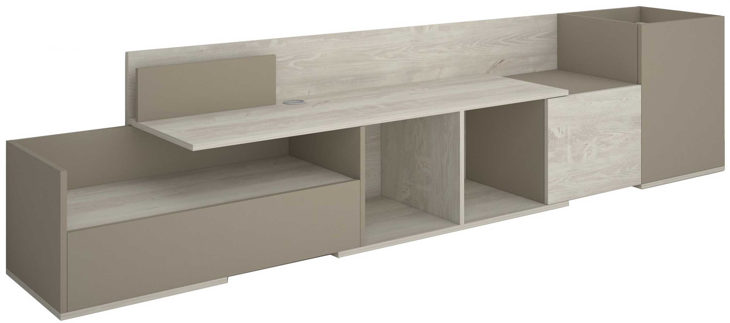 Meuble tv Boost 180cm - gris - Image 5