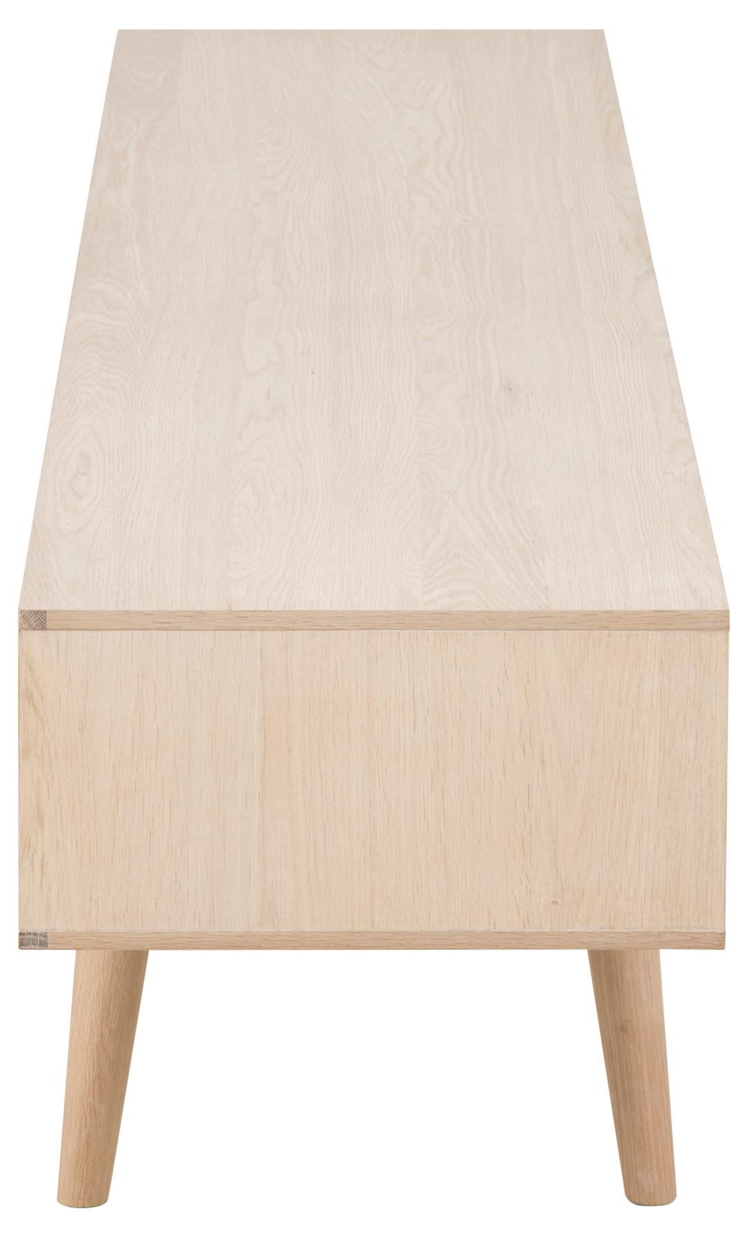 Meuble TV Cedro 160cm, 2 portes - chêne blanc - Image 2