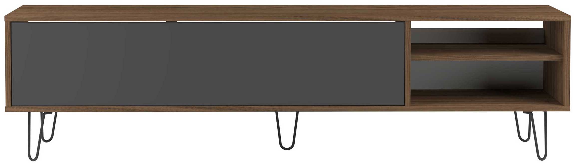 Meuble TV Jiro 165cm - noyer/anthracite - Image 6