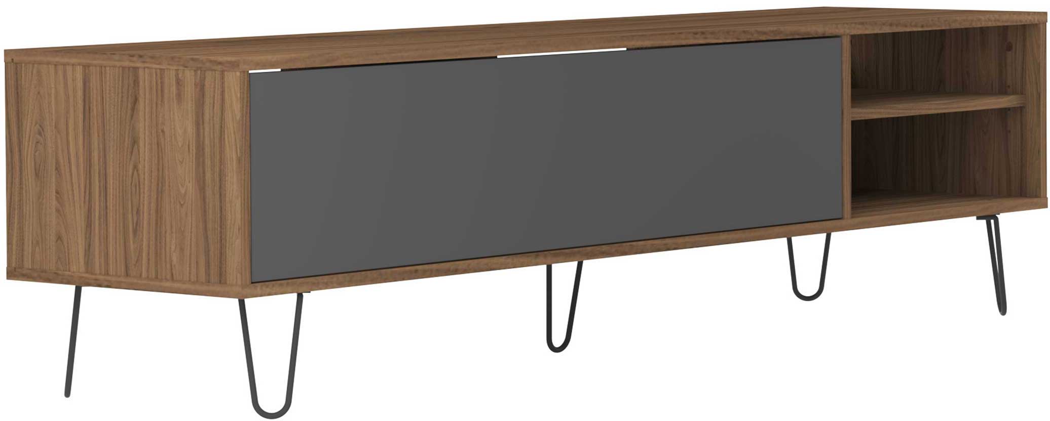 Meuble TV Jiro 165cm - noyer/anthracite - Image 7