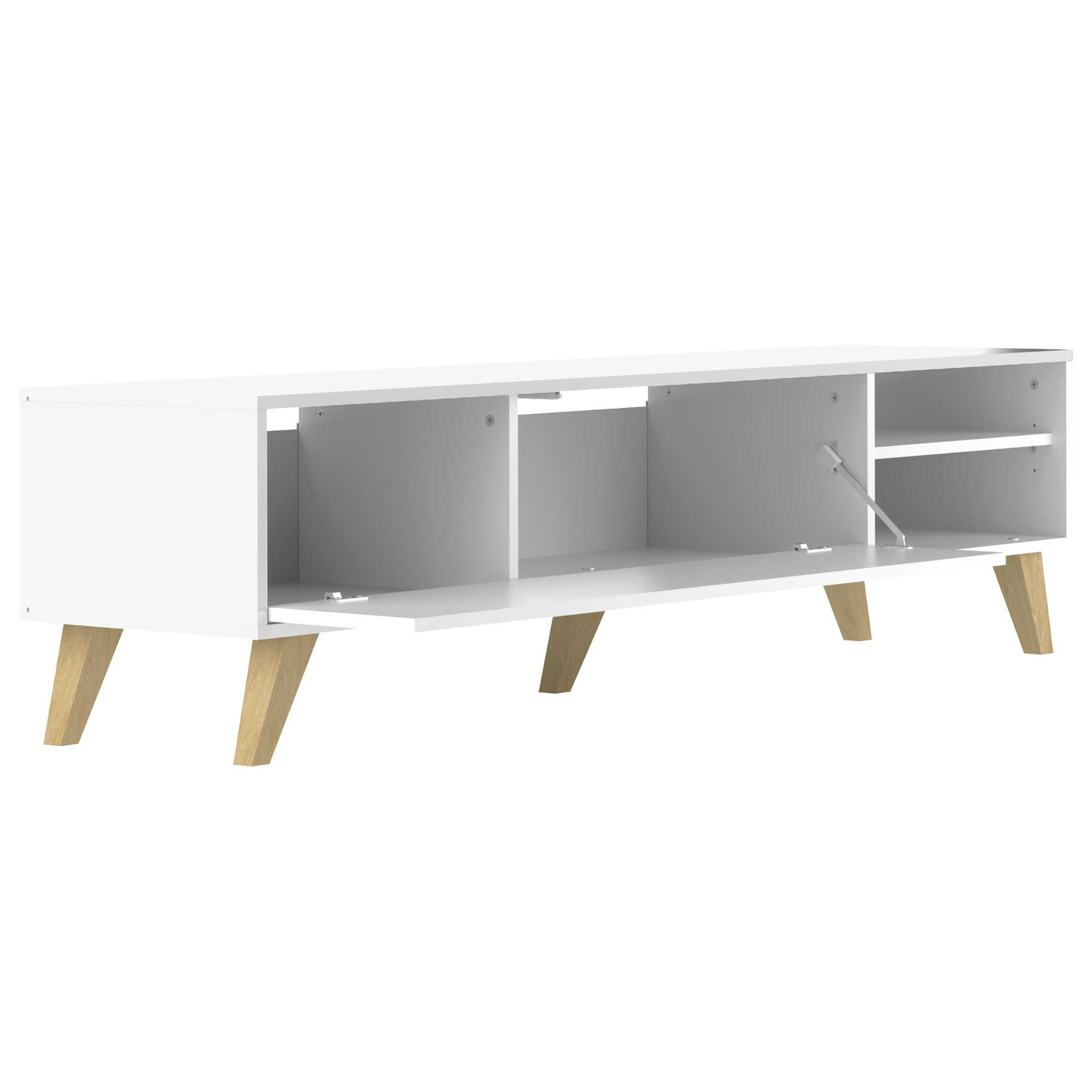Meuble TV Kim 165cm - blanc - Image 5