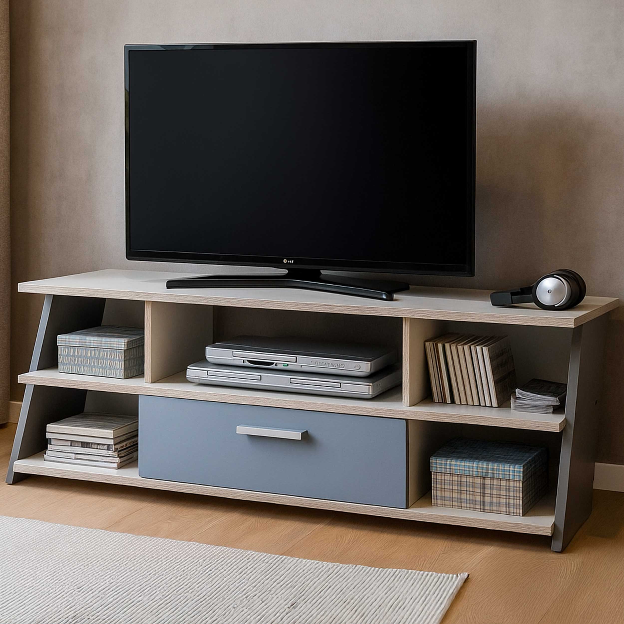 Meuble TV Nano 135cm - gris