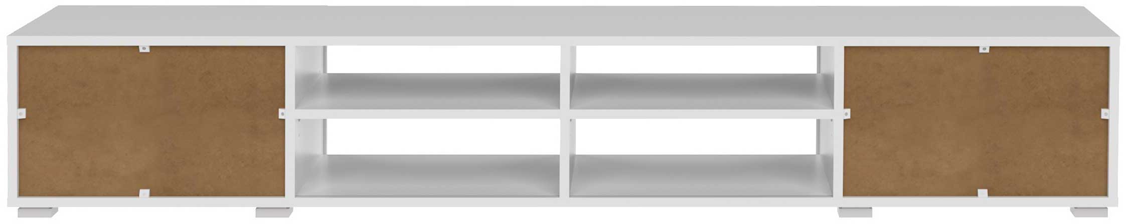 Meuble TV Podium 185 cm - blanc - Image 3