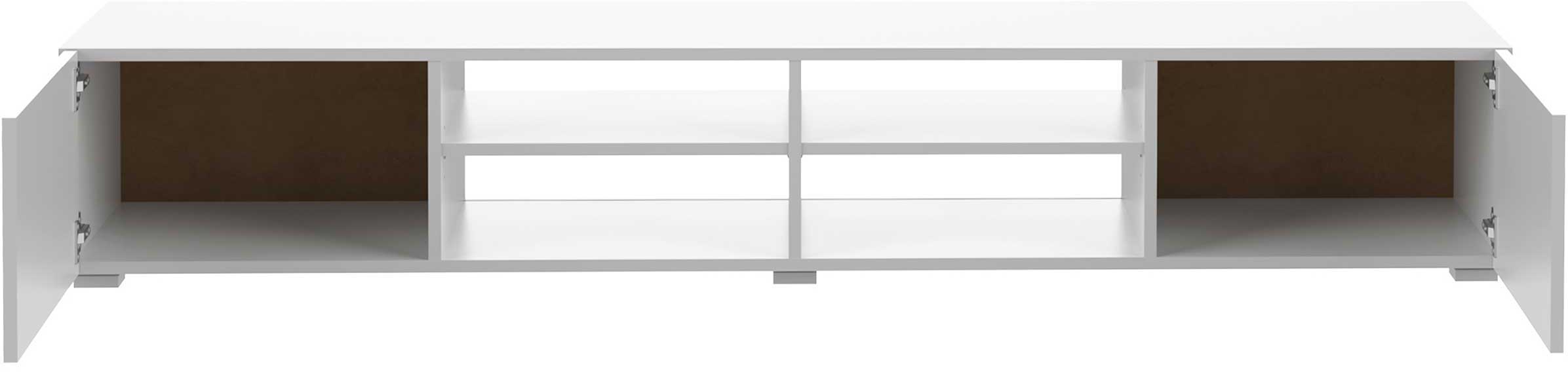 Meuble TV Podium 185 cm - blanc - Image 6