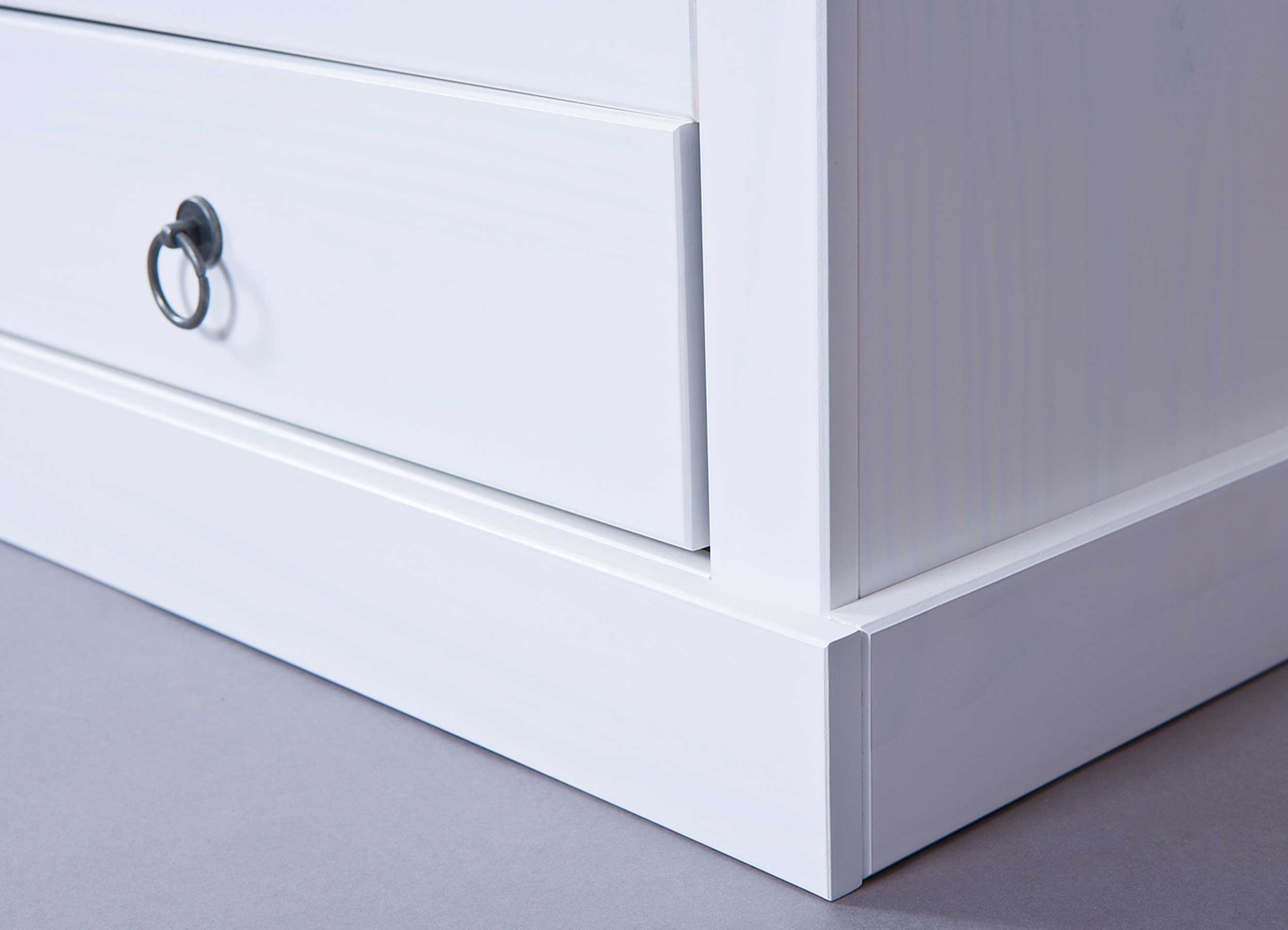 Meuble tv Provence 118cm à 2 tiroirs - blanc - Image 2