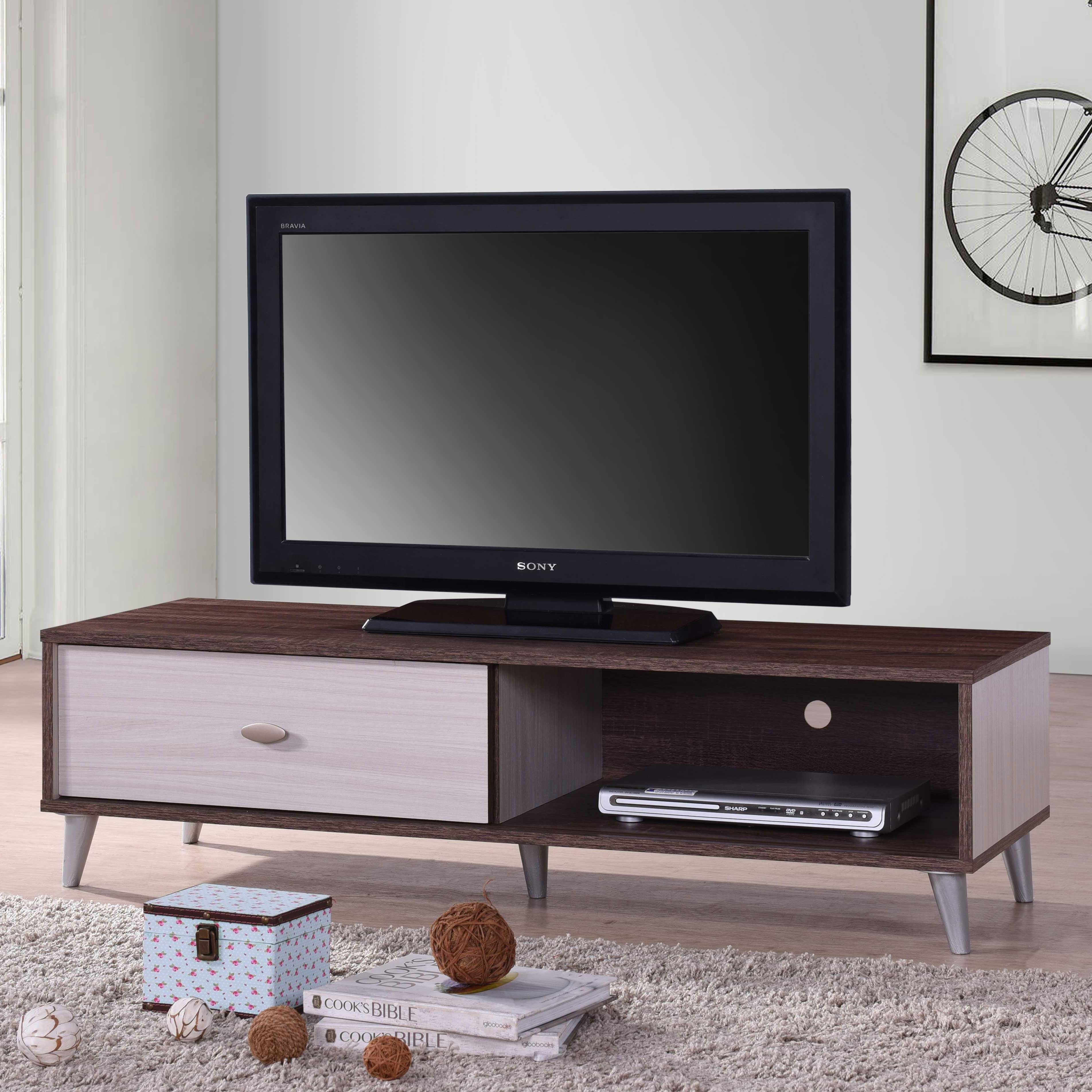 Meuble TV Rumbo 120cm - brun/blanc - Image 1
